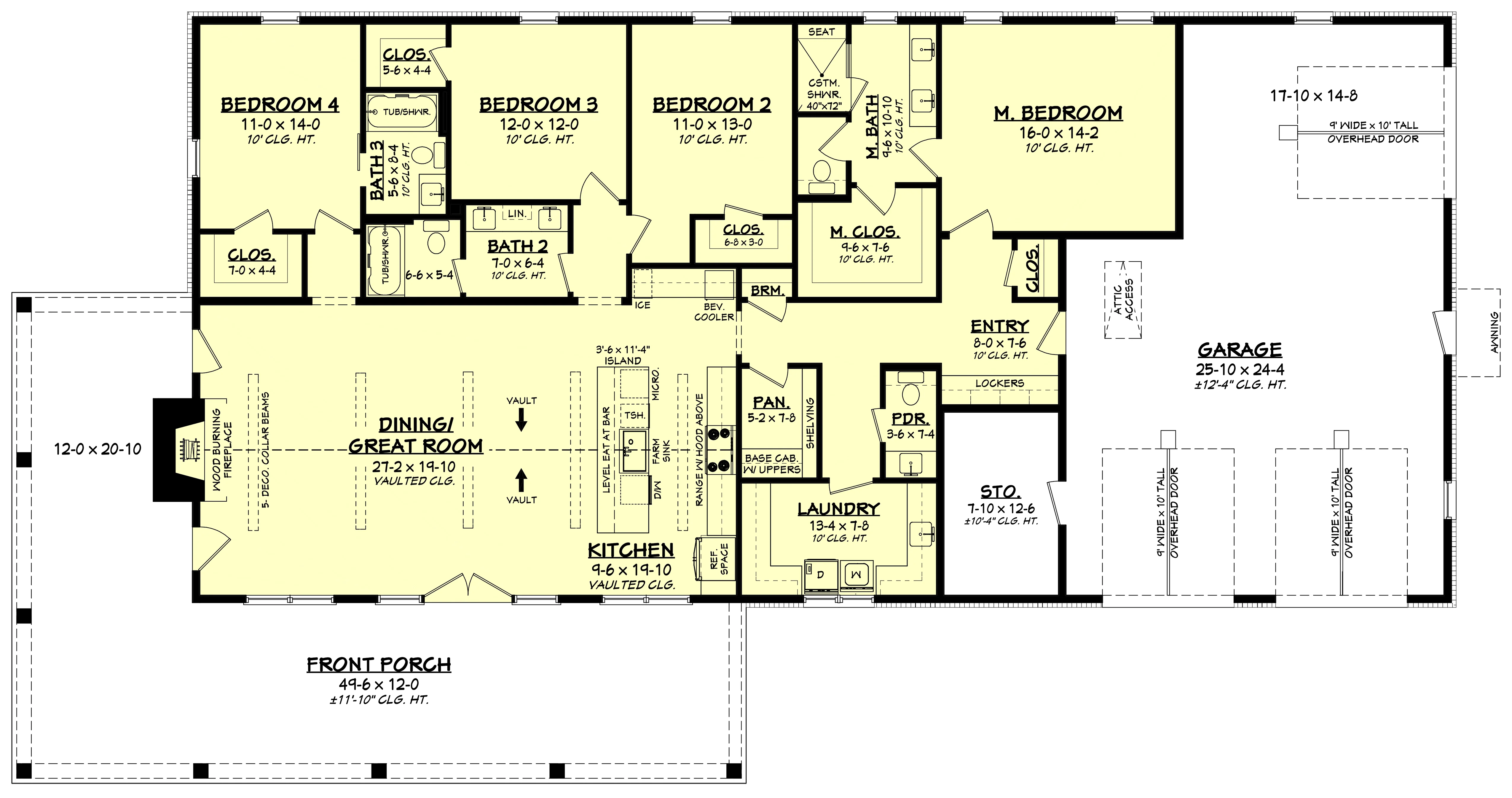 HPZ-22015 Dan Barndominium House Plan - Image 12