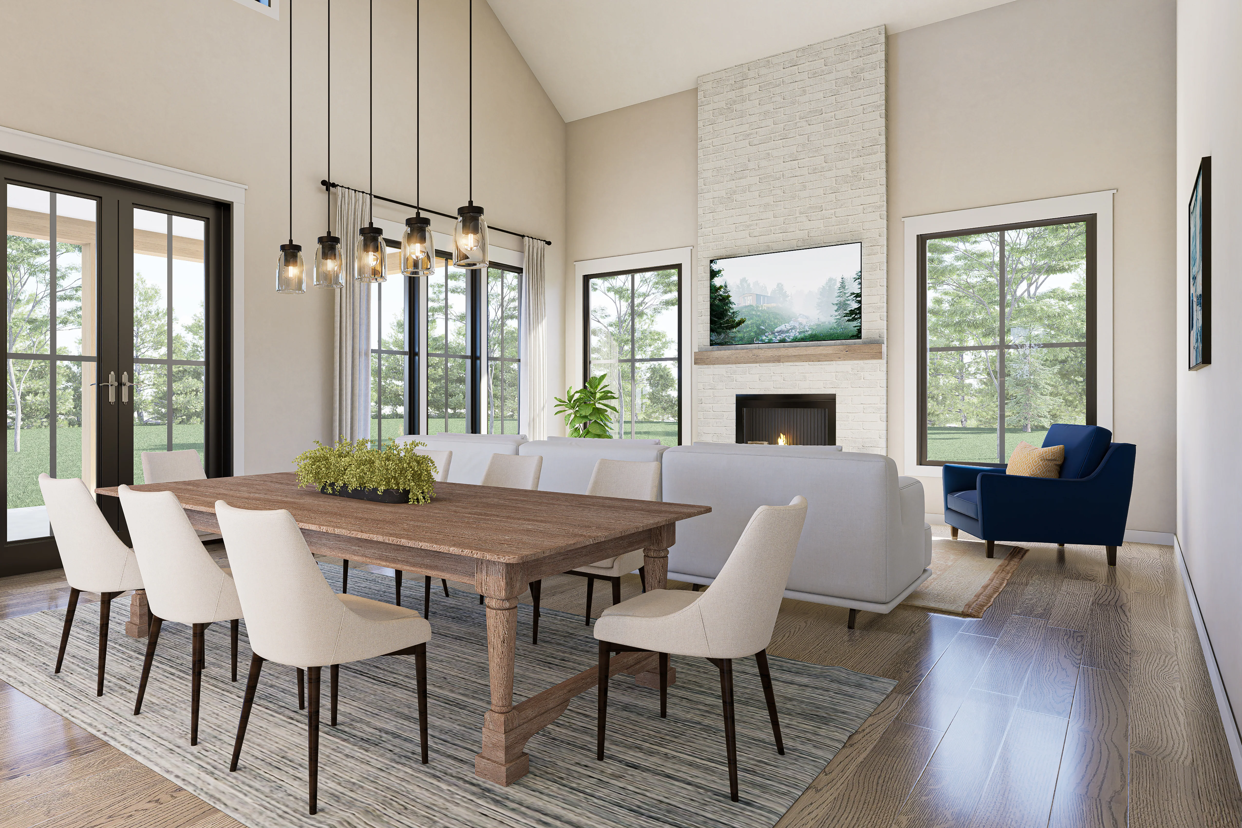 HPZ-22017 Debra Barndominium House Plan - Image 10