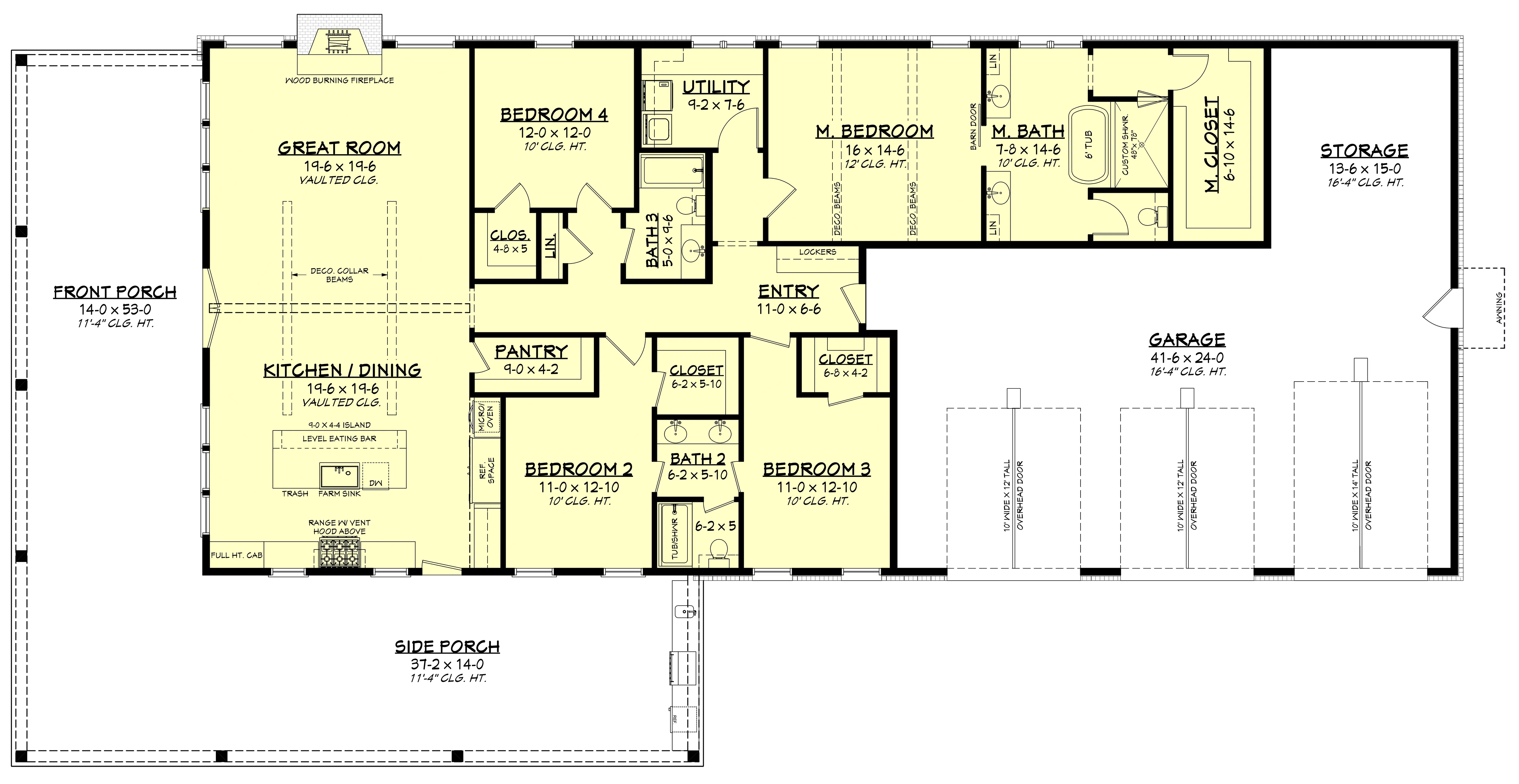 HPZ-22017 Debra Barndominium House Plan - Image 12