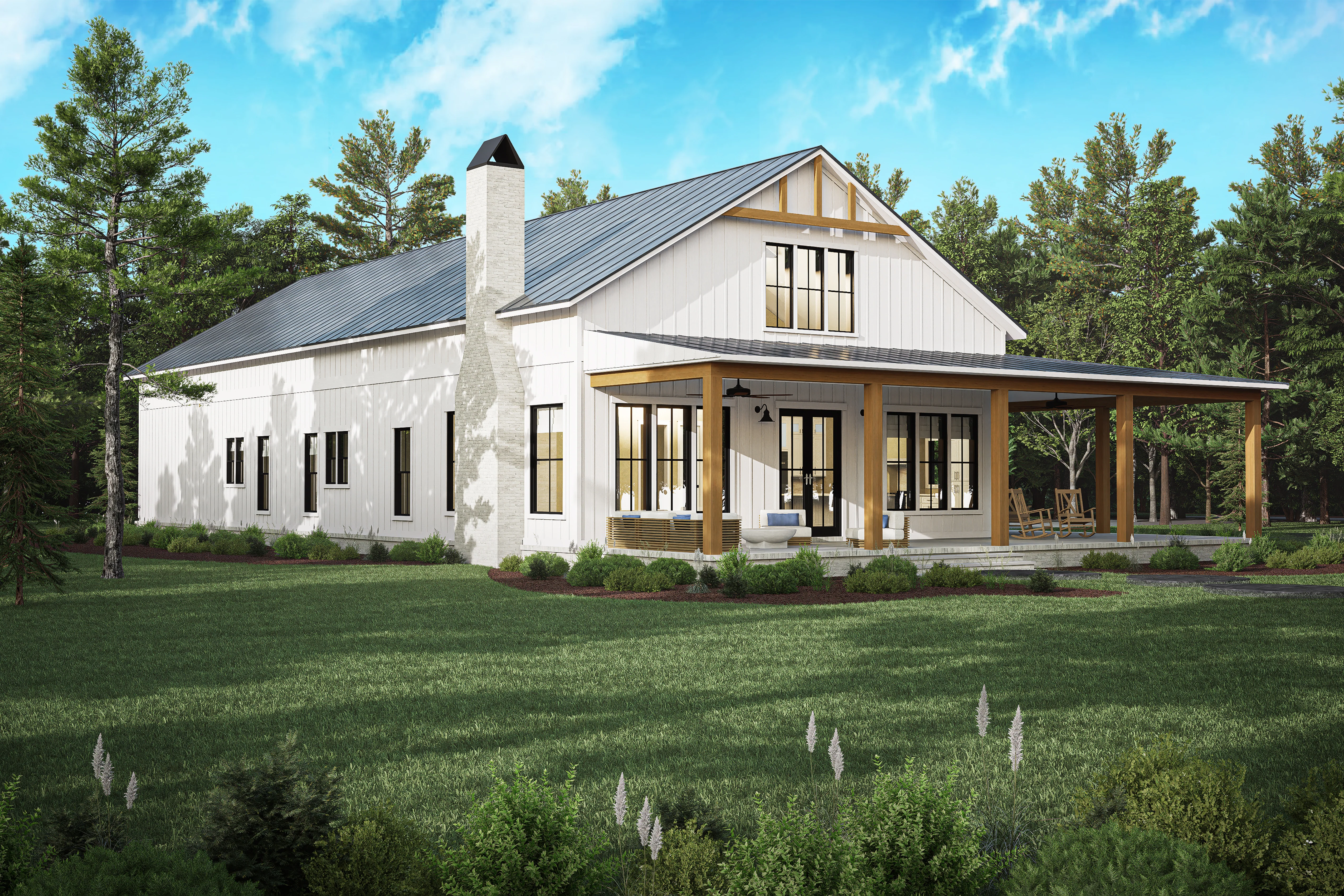 HPZ-22017 Debra Barndominium House Plan - Image 2