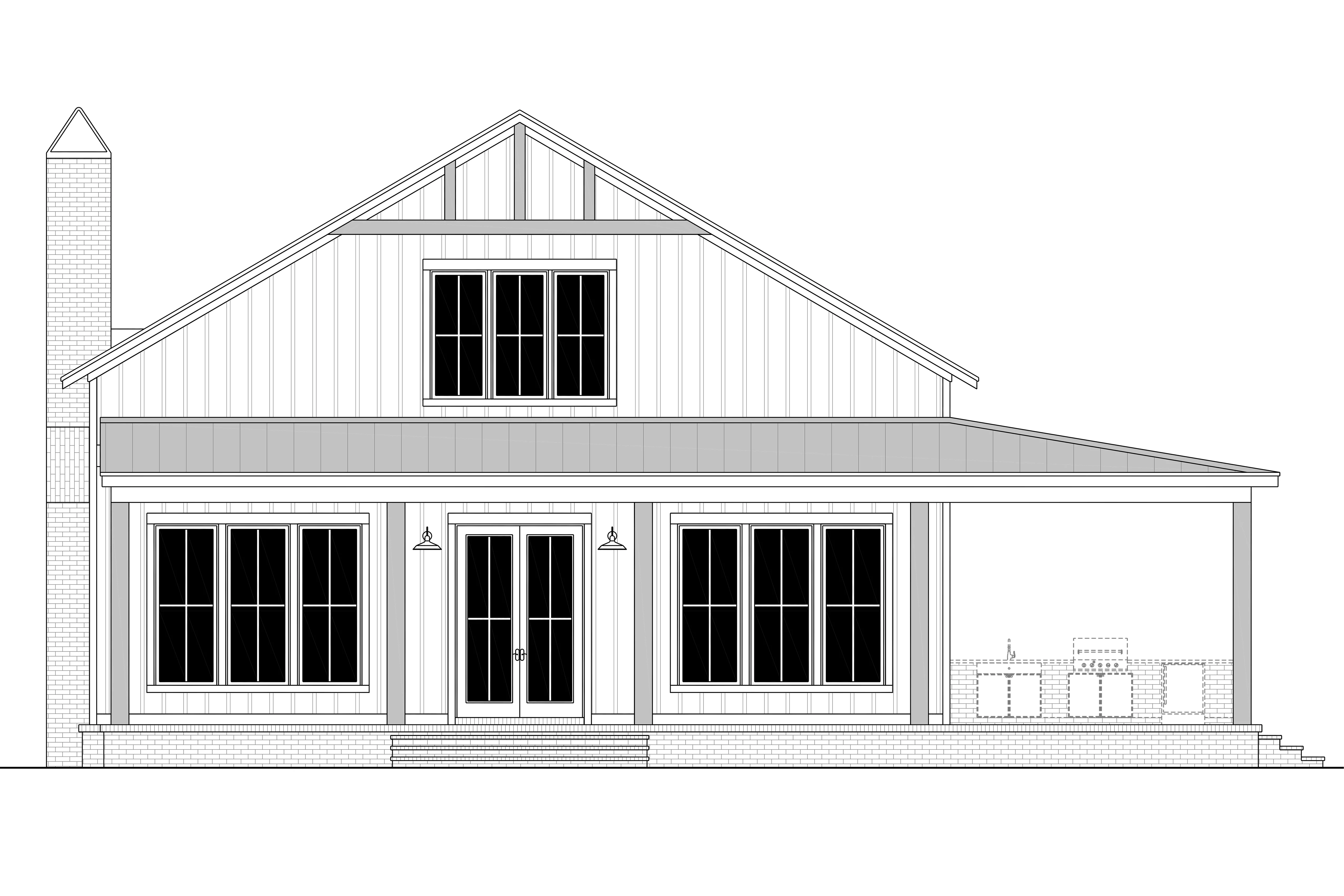 HPZ-22017 Debra Barndominium House Plan - Image 6