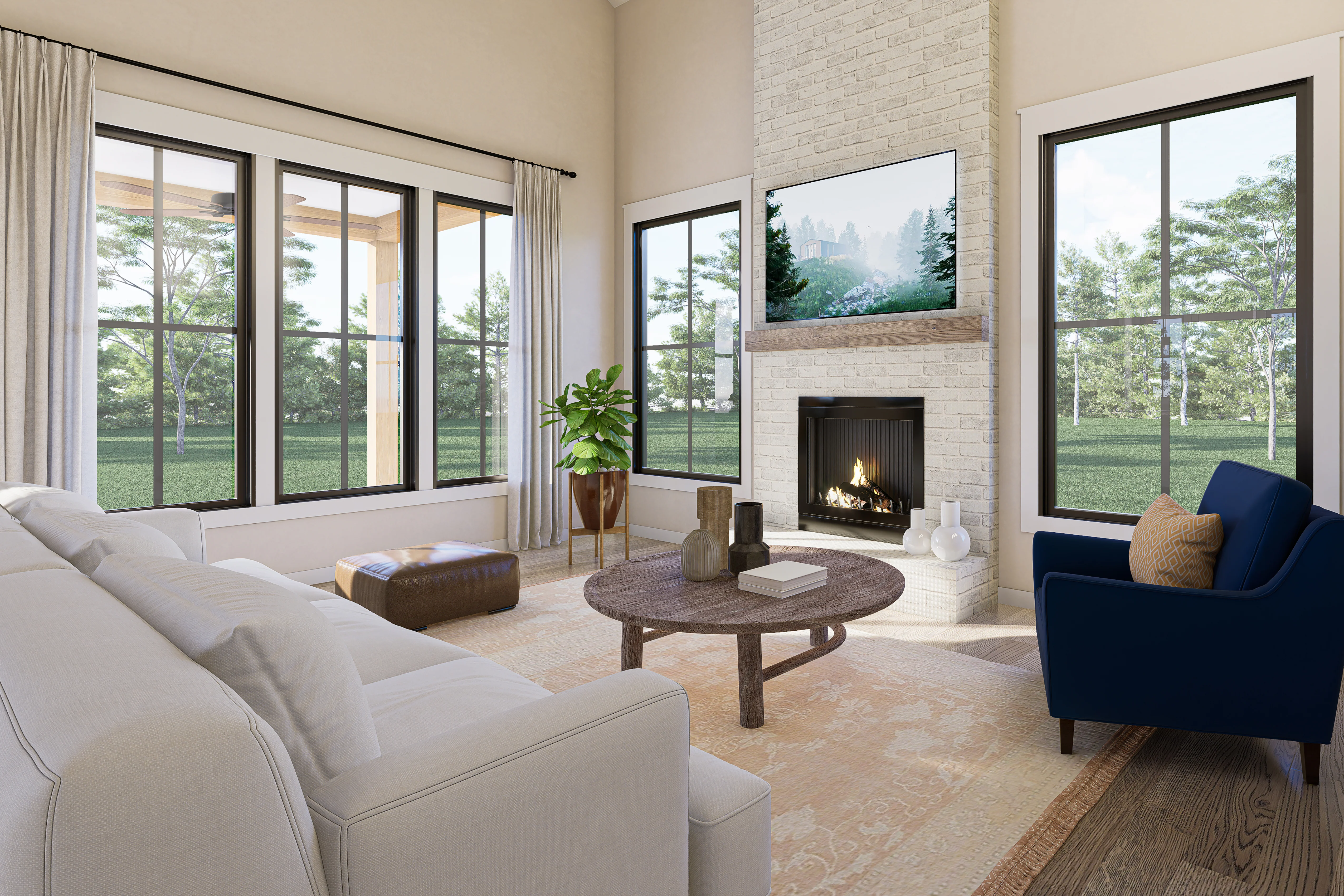 HPZ-22017 Debra Barndominium House Plan - Image 9