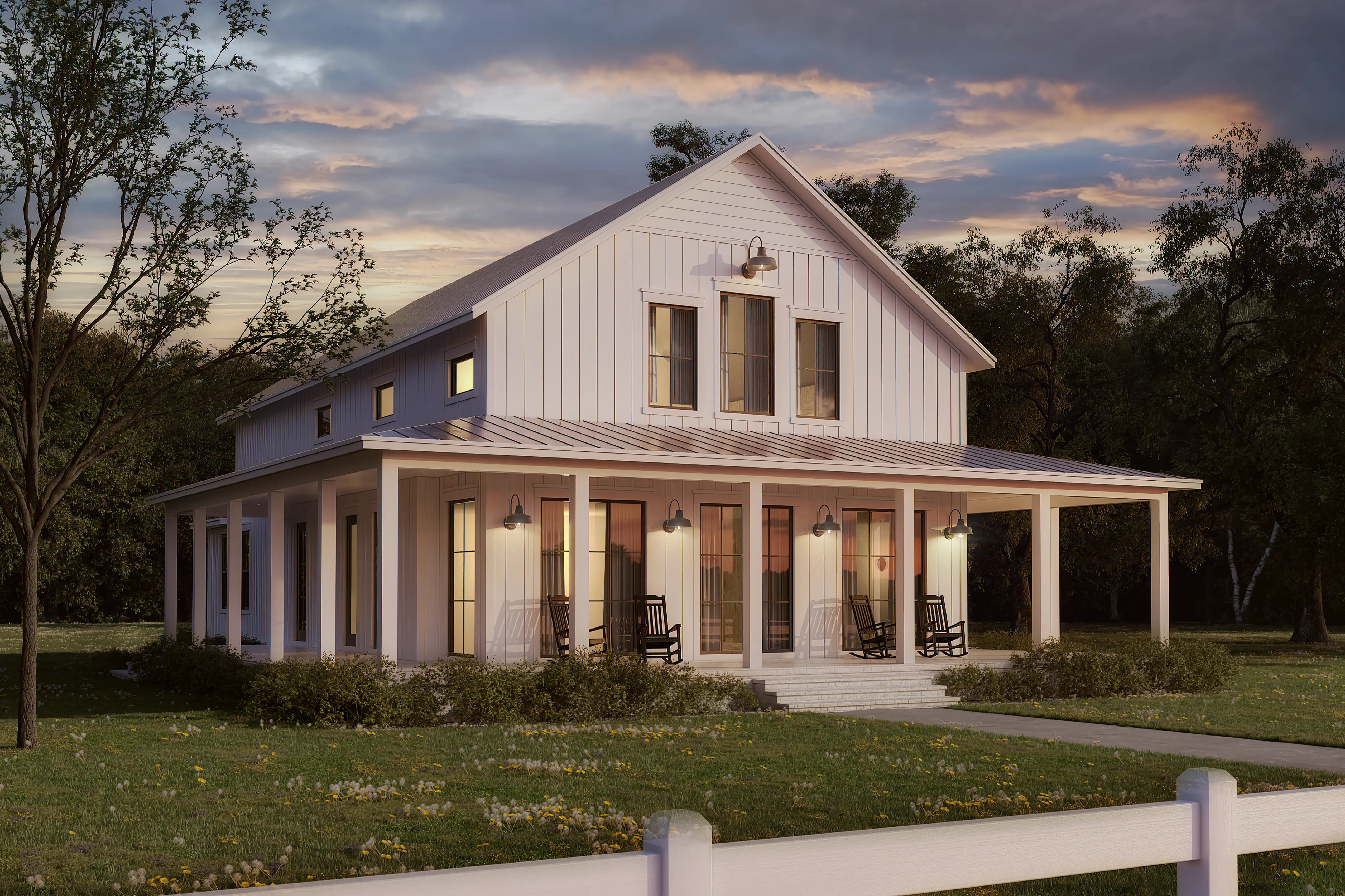 HPZ-22018 Jerry Barndominium House Plan - Image 2