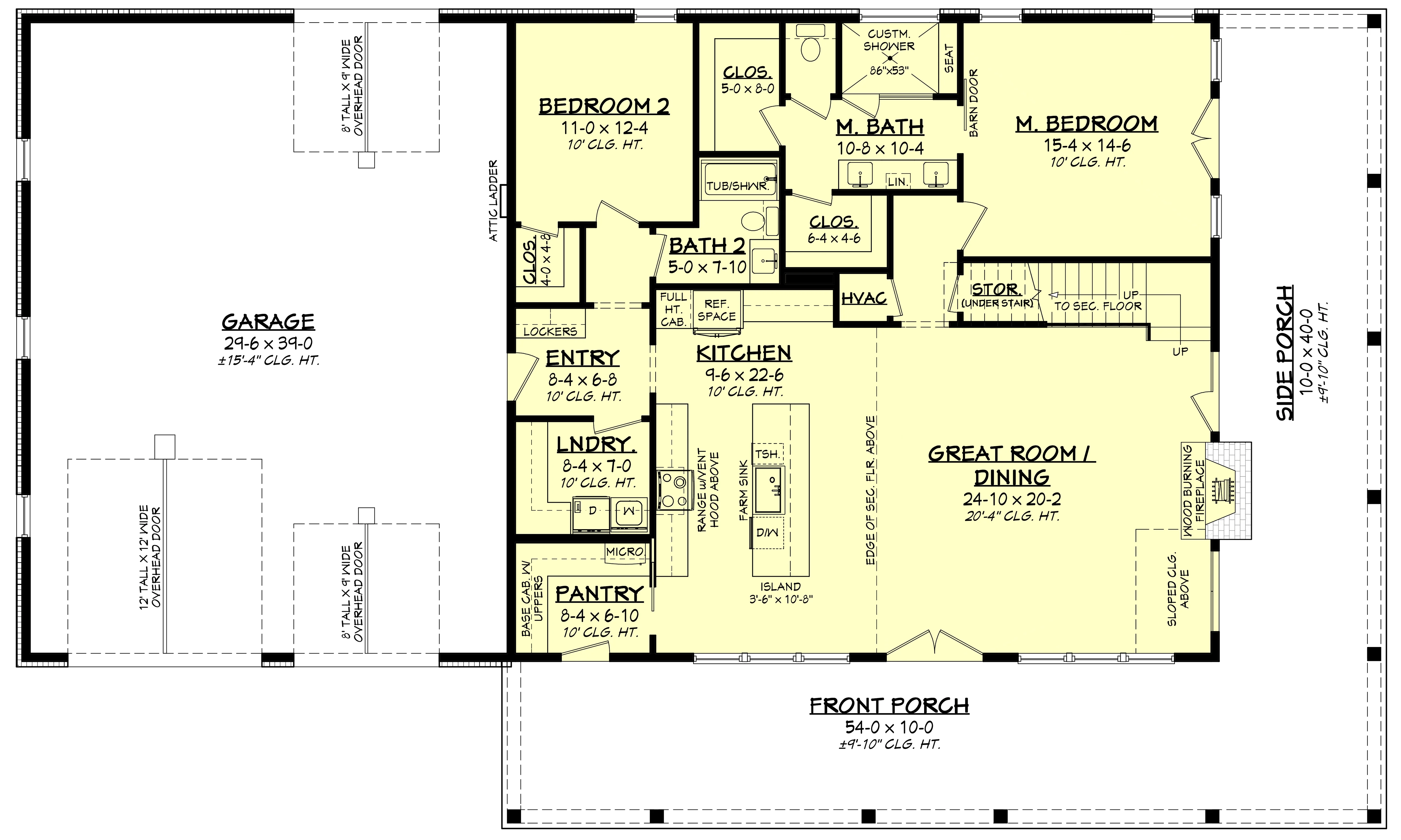 HPZ-22019 Linda Barndominium House Plan - Image 13