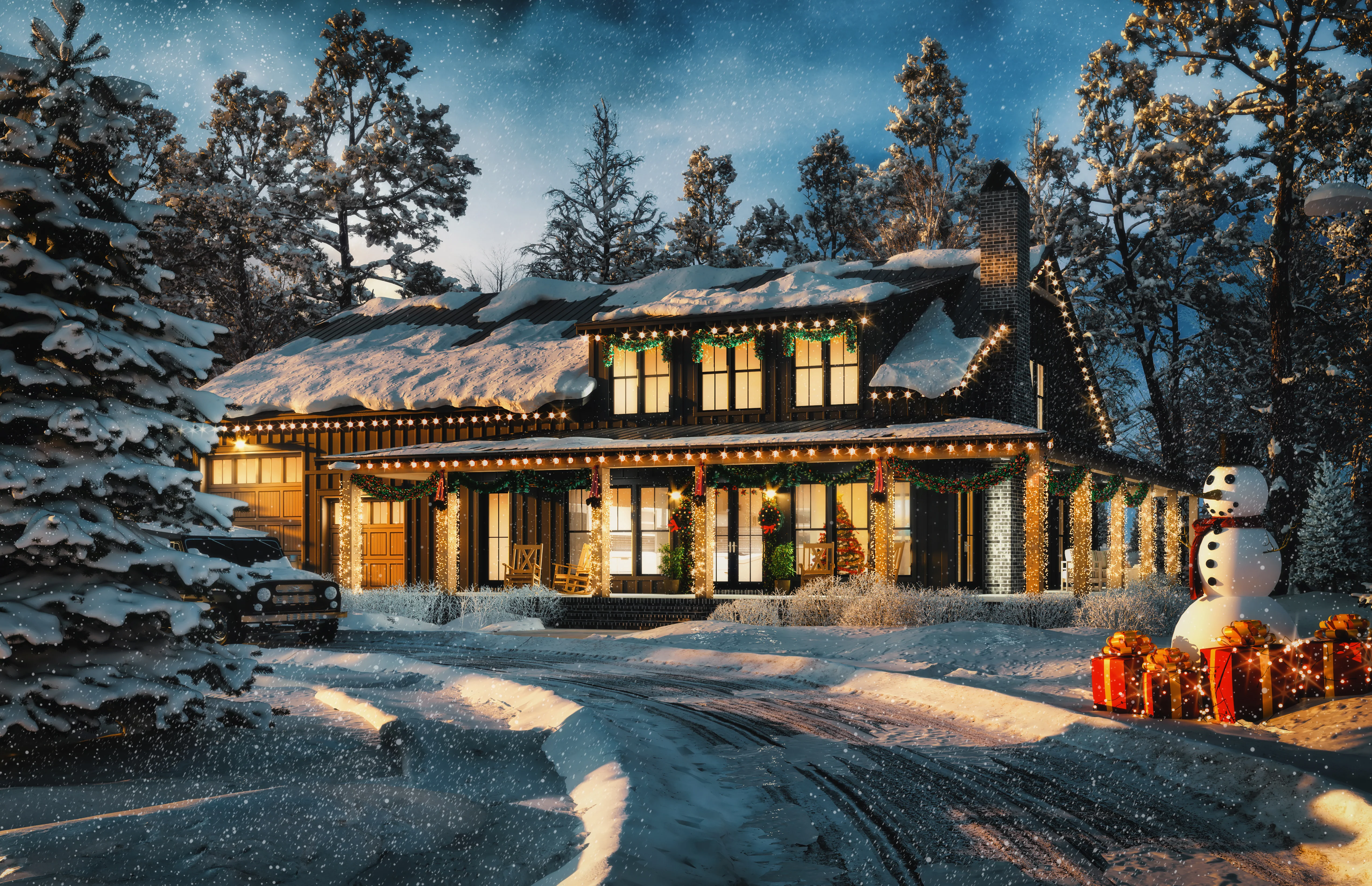 HPZ-22019 Linda Barndominium House Plan - Image 4