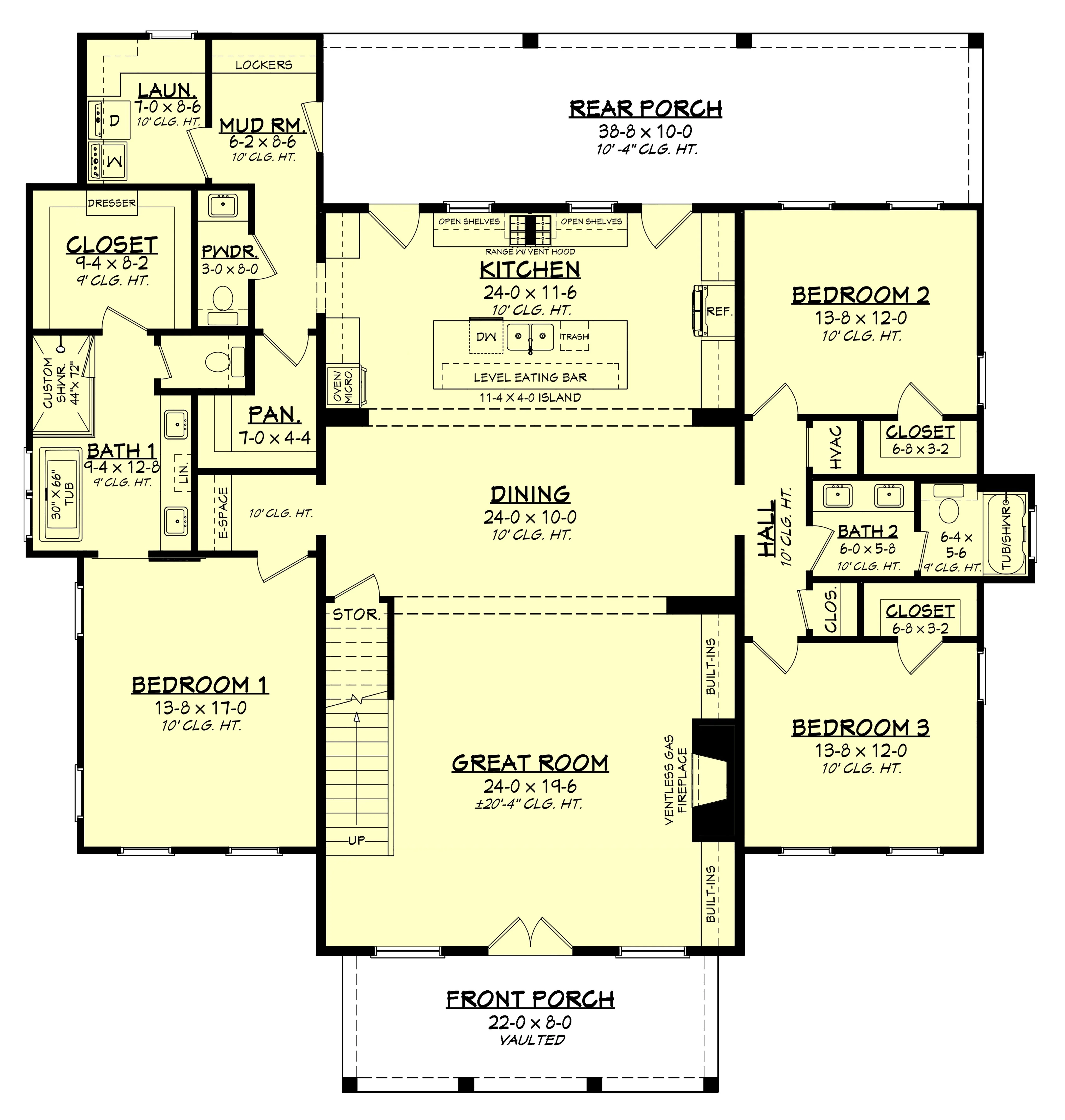 HPZ-22020 Dustin Barndominium House Plan - Image 13