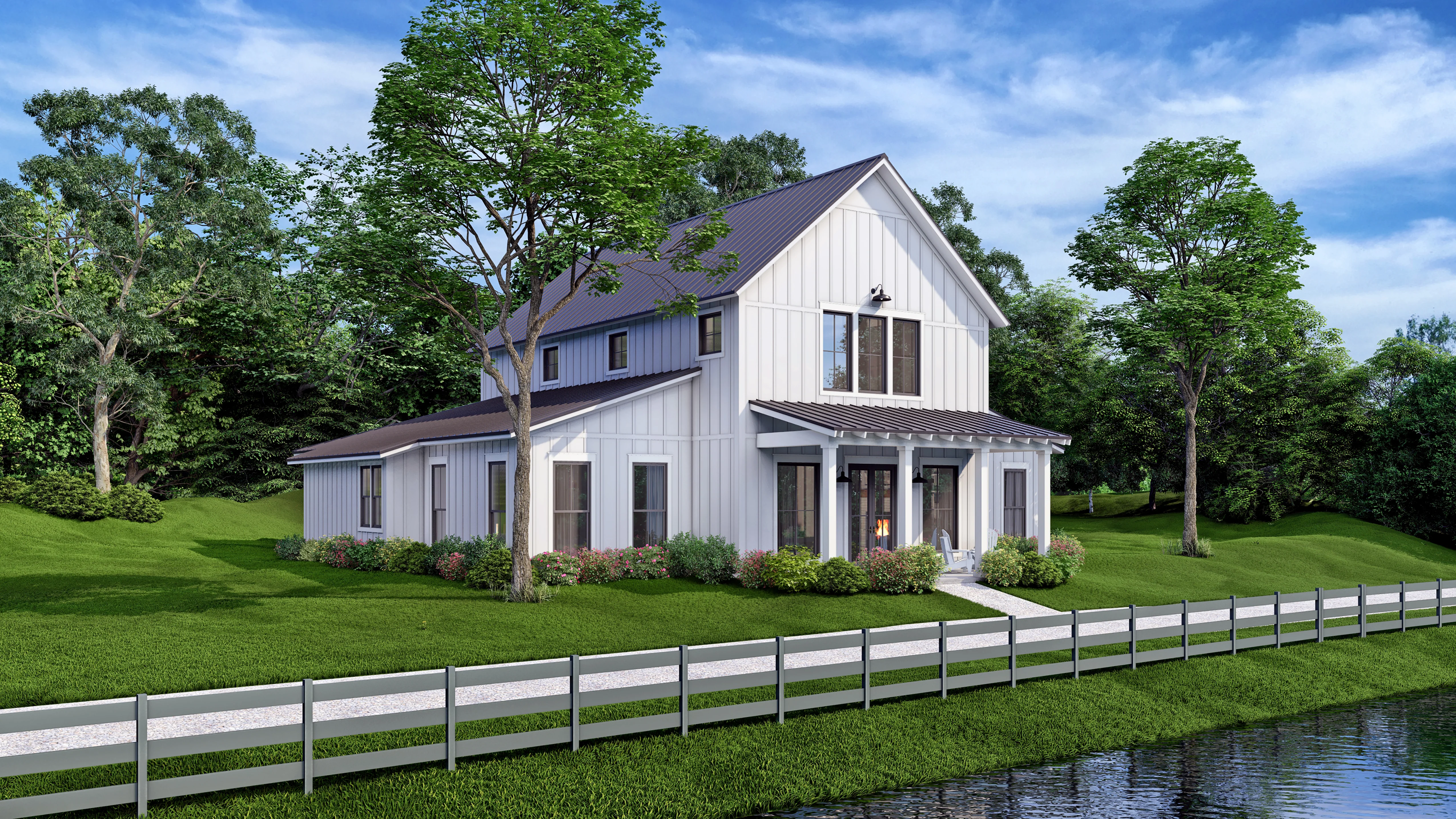 HPZ-22020 Dustin Barndominium House Plan - Image 2
