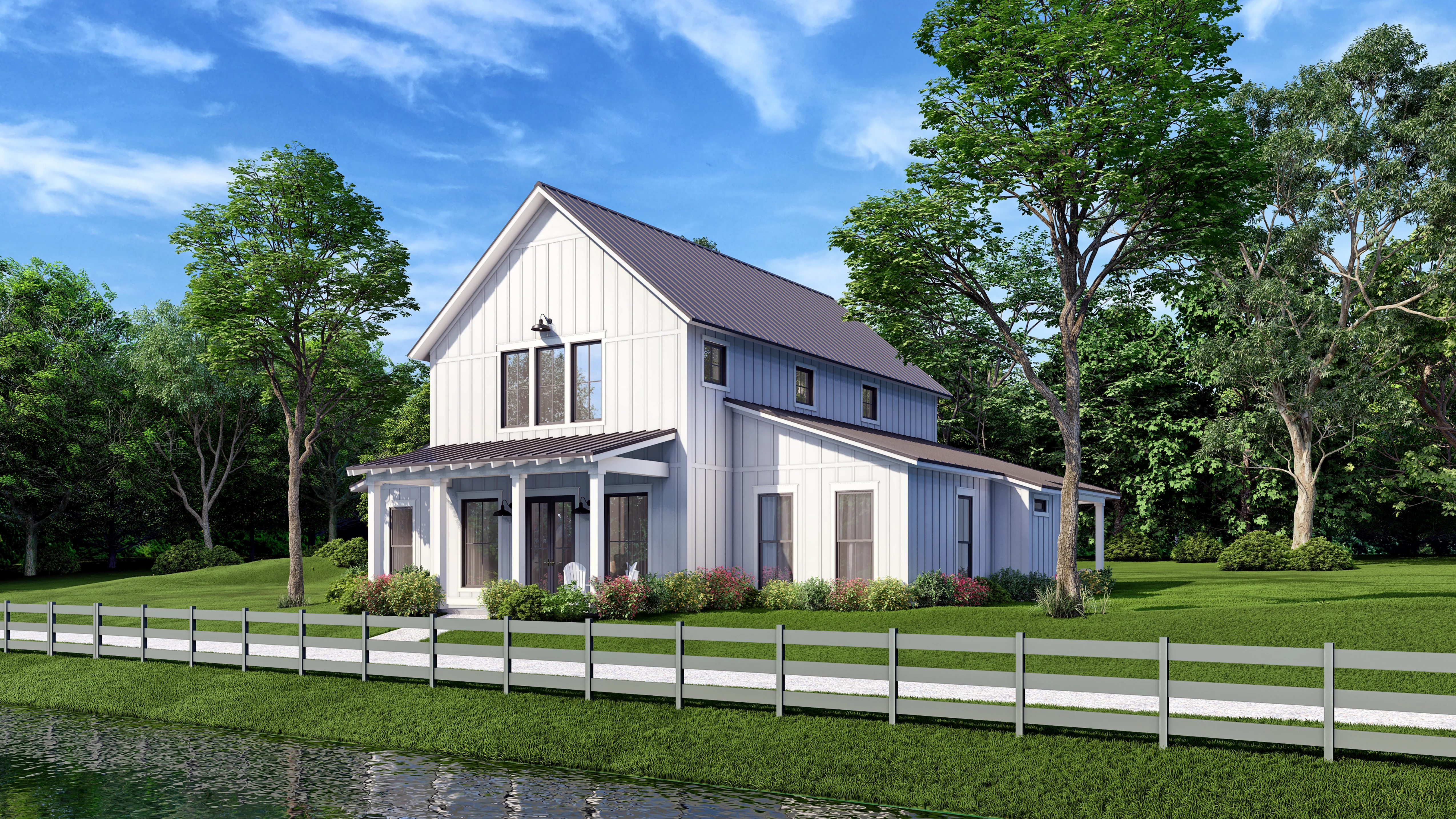 HPZ-22020 Dustin Barndominium House Plan - Image 4