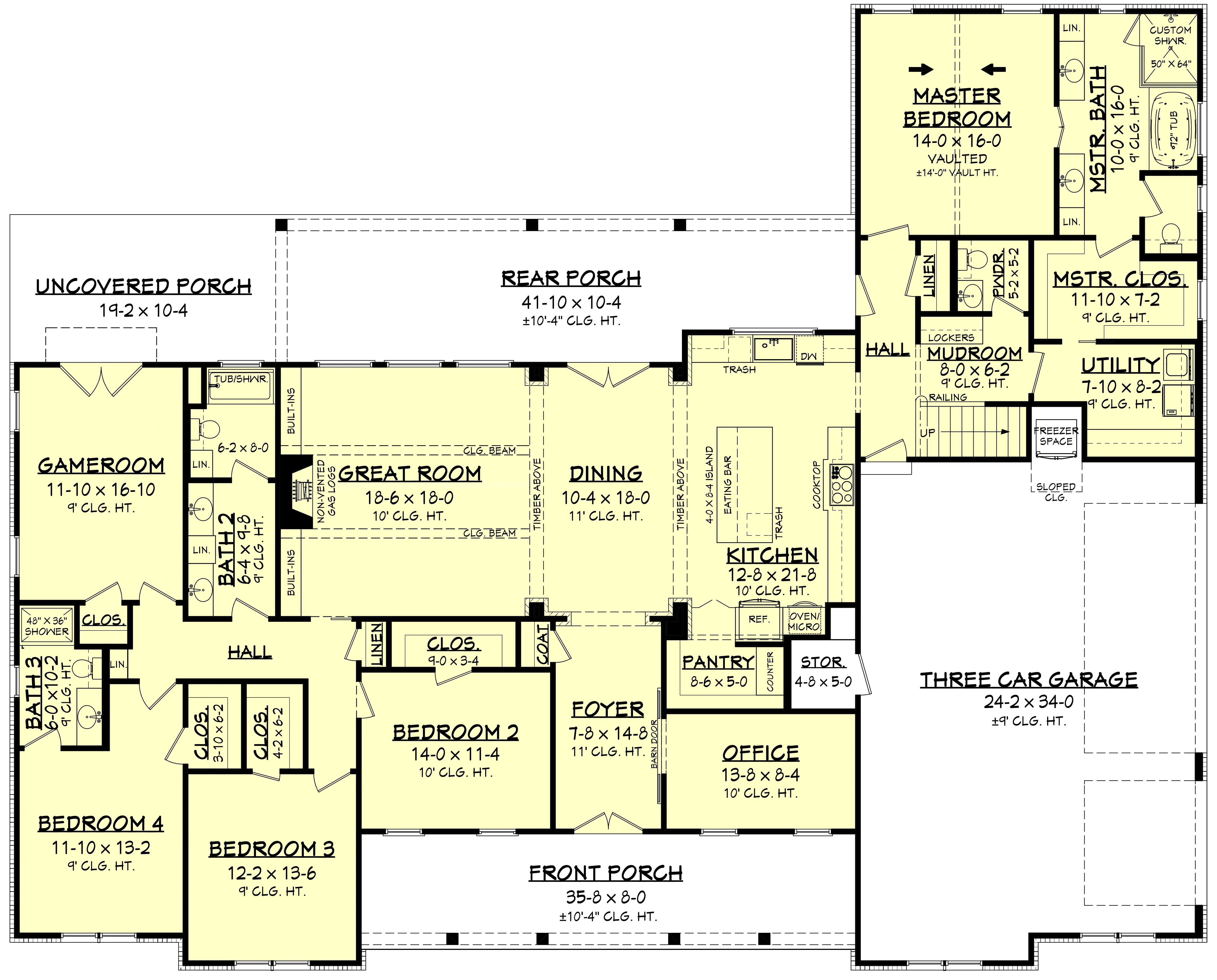 HPZ-26012 Scott Farmhouse Plan - Image 7
