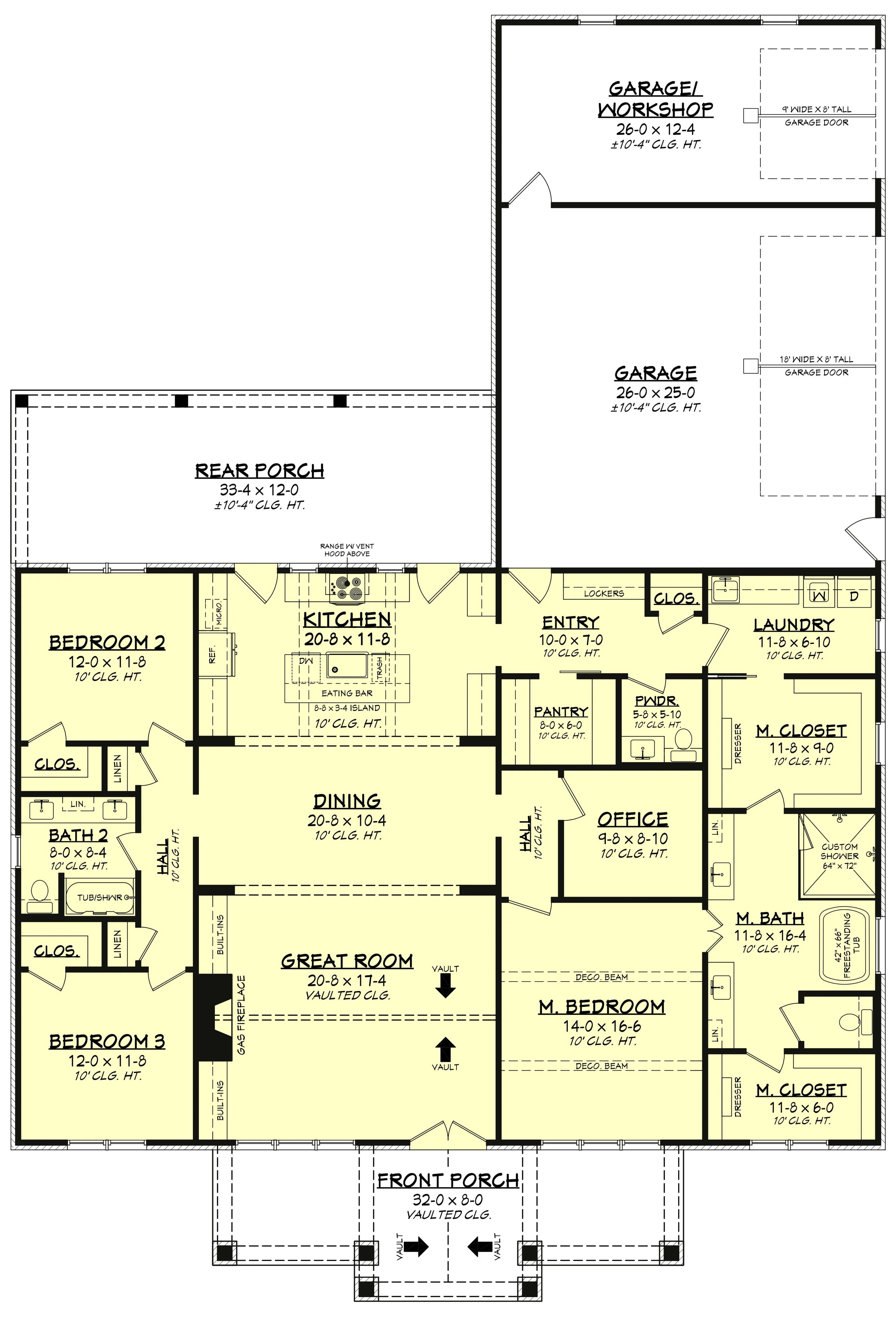 HPZ-26014 Trent Farmhouse Plan - Image 13