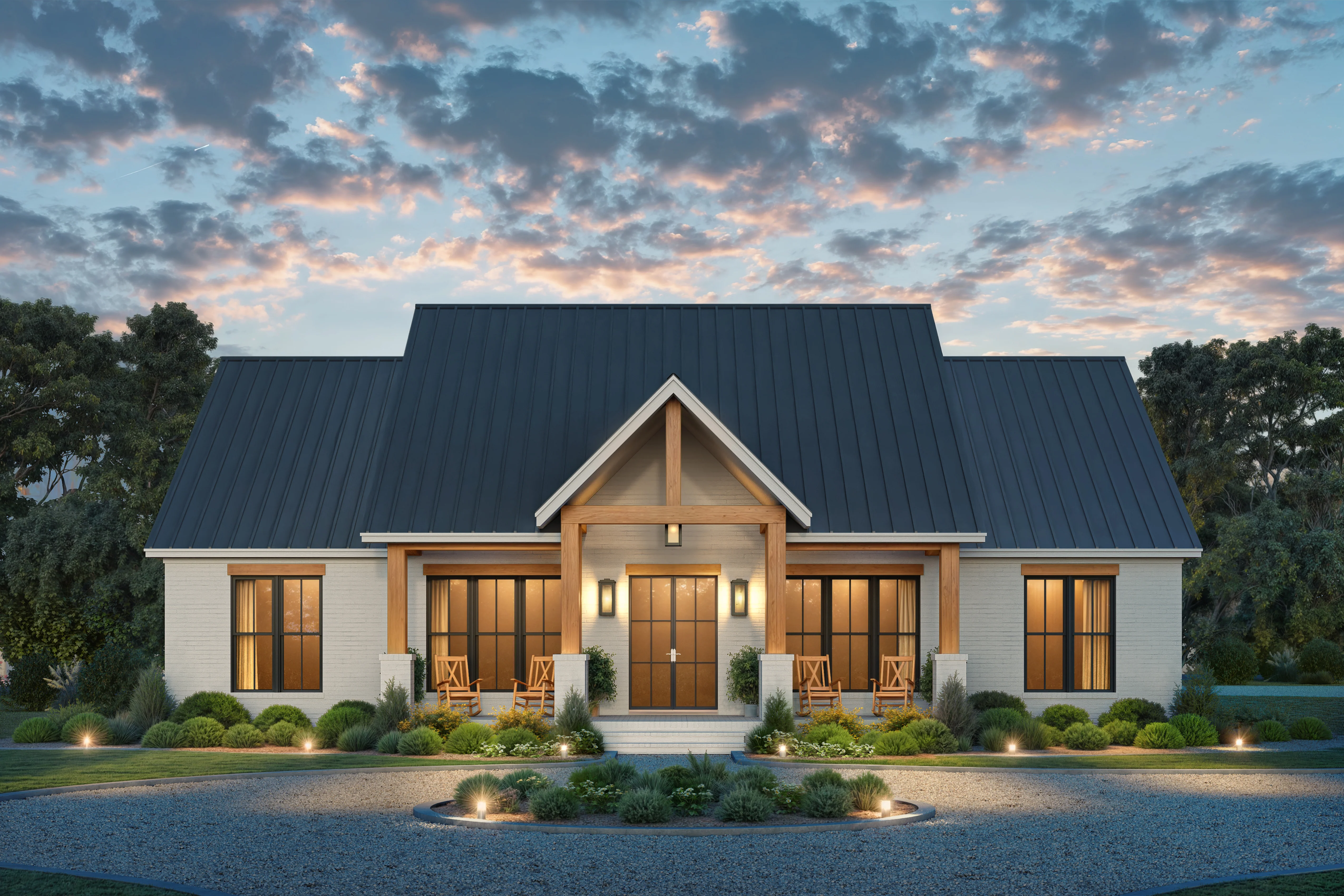 HPZ-26014 Trent Farmhouse Plan - Image 2