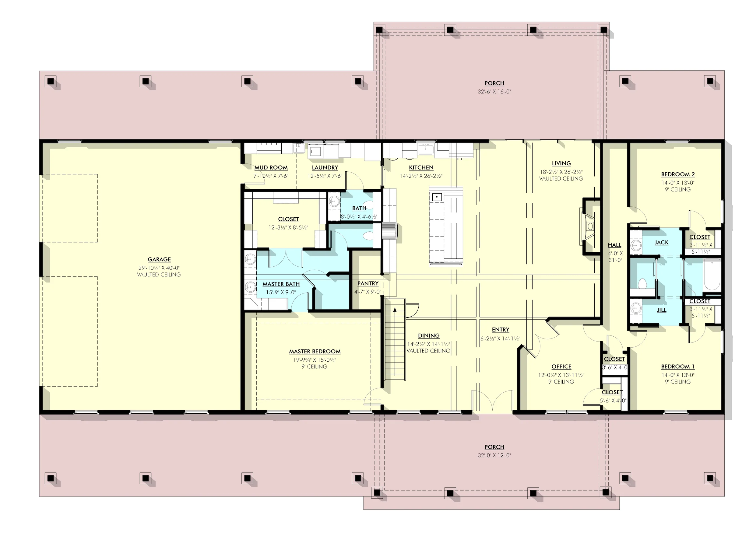 LP-2802 Marcus Barndominium House Plans - Image 19