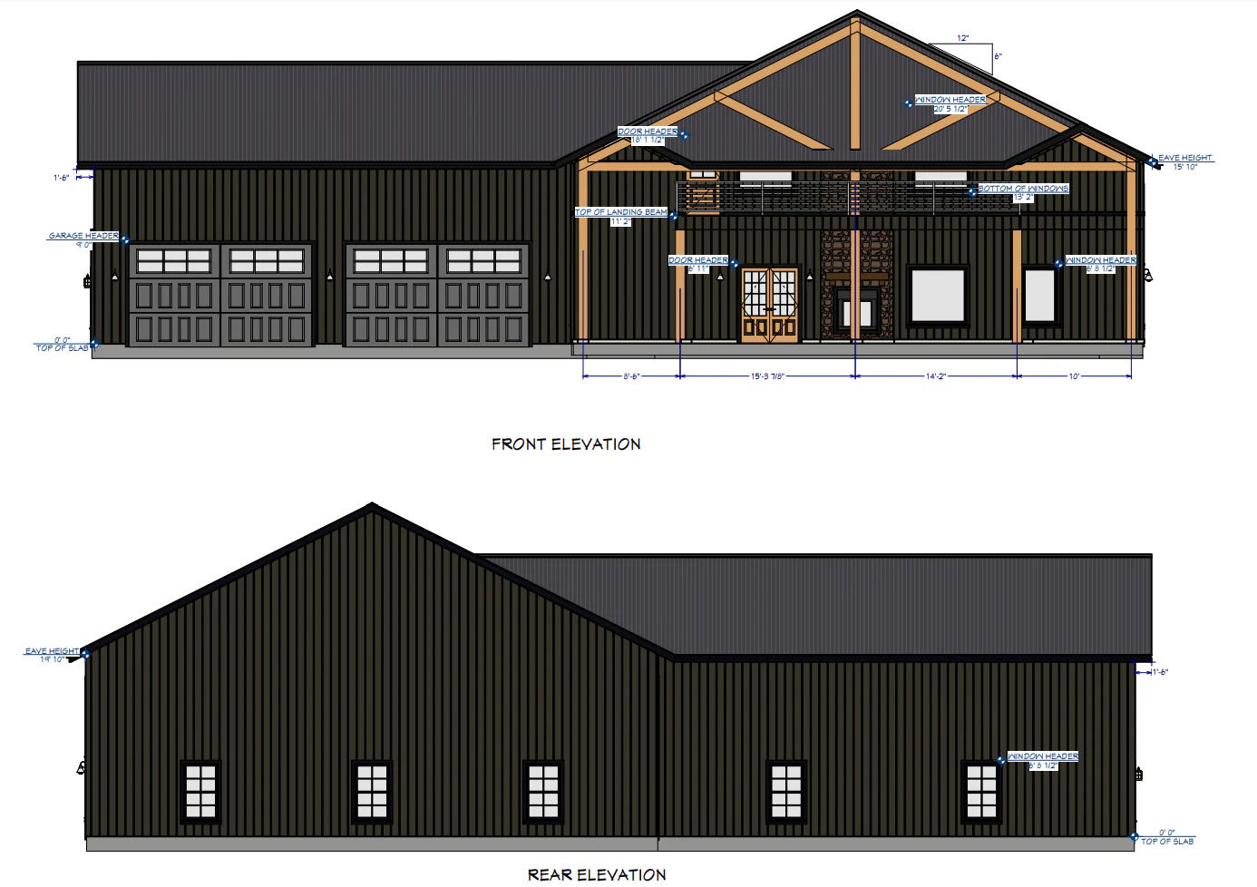 LP-2803 Wickard Barndominium House Plans - Image 3