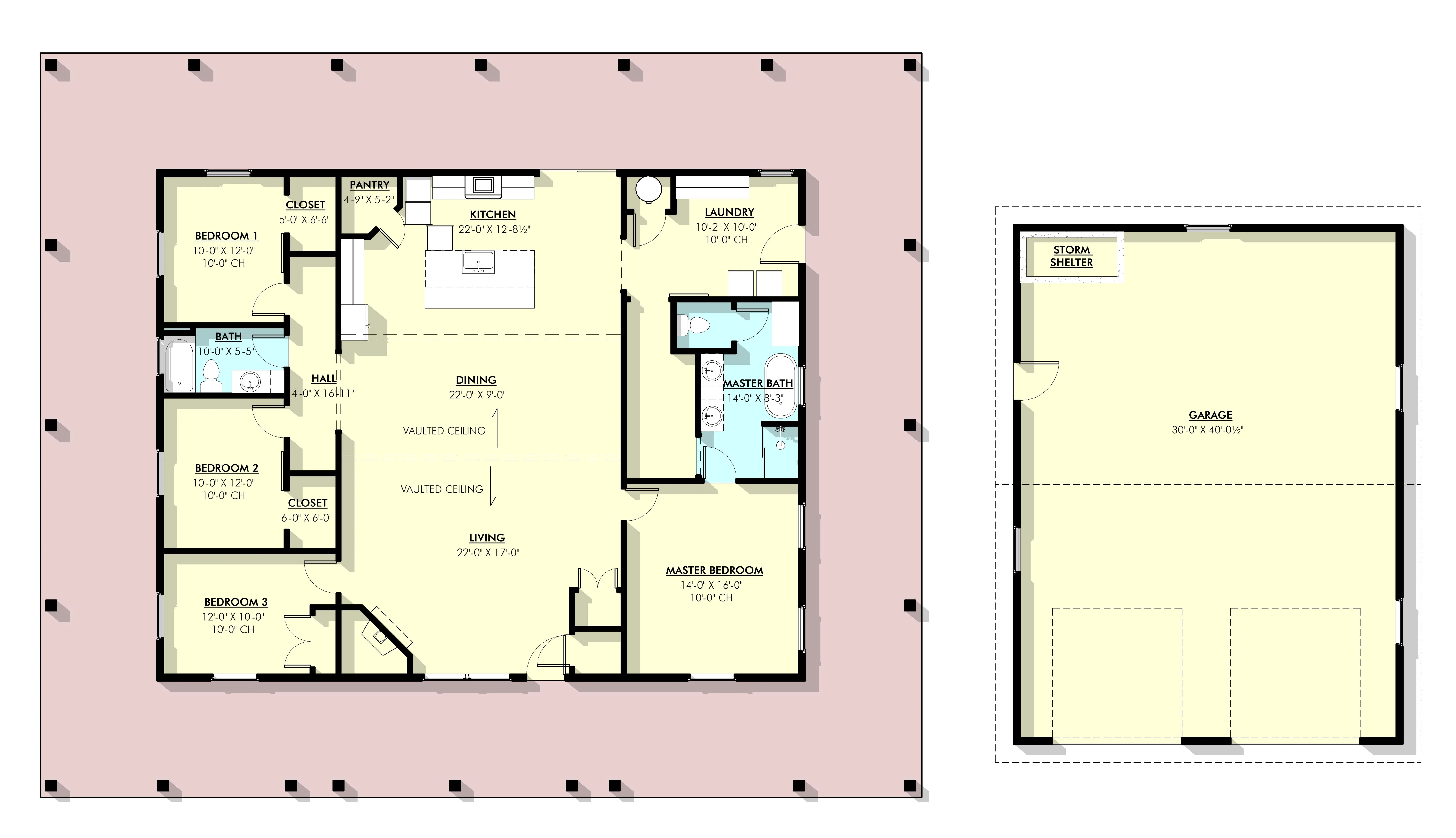 LP-2804 Legg Barndominium House Plans - Image 8