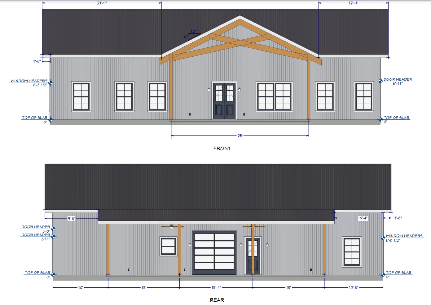 LP-2807 Wescott Barndominium House Plans - Image 3
