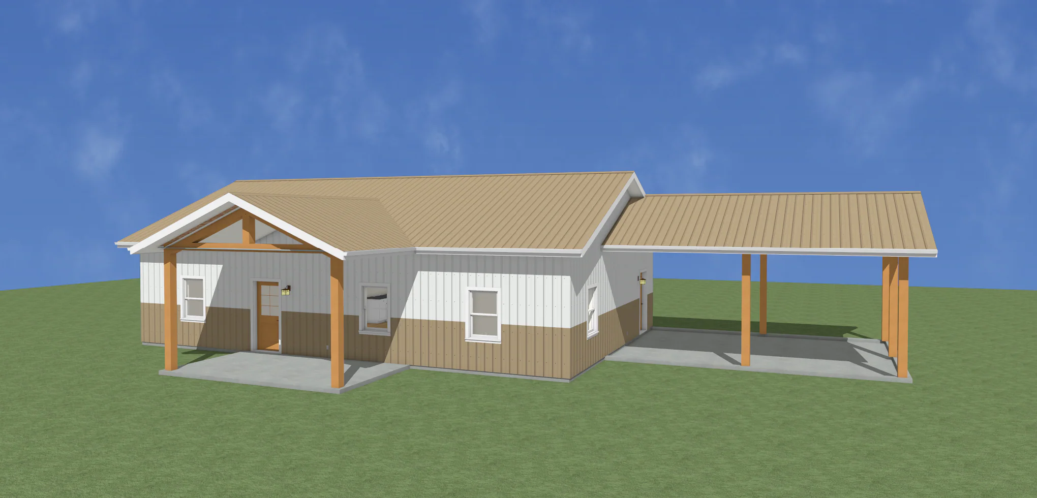 LP-3205 Starnes Barndominium House Plan - Image 3