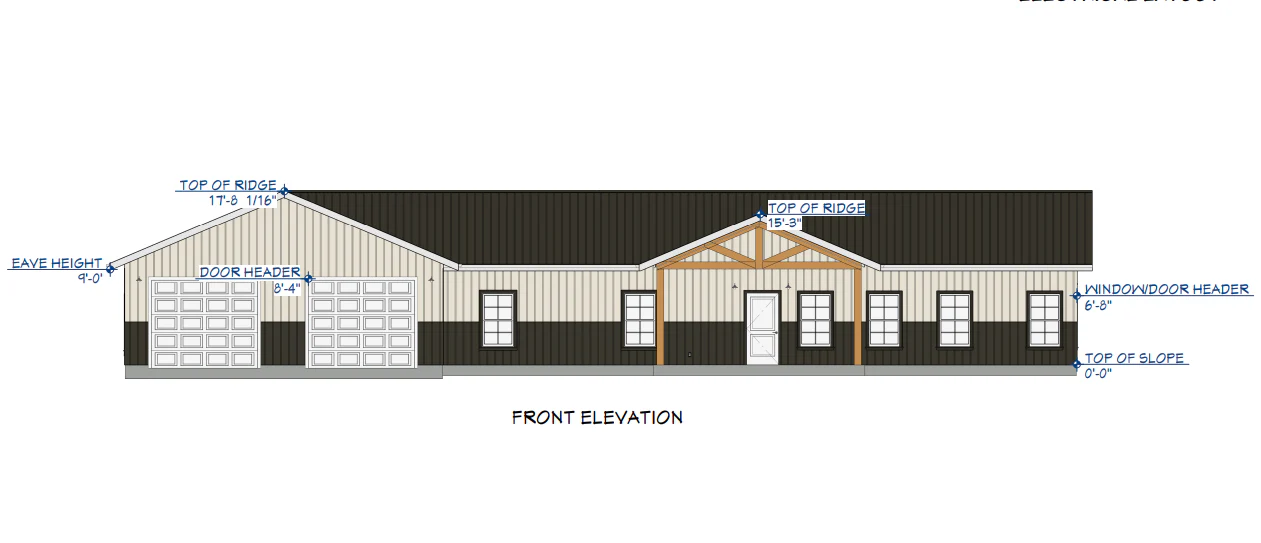 LP-3208 Rowe Barndominium House Plan - Image 5