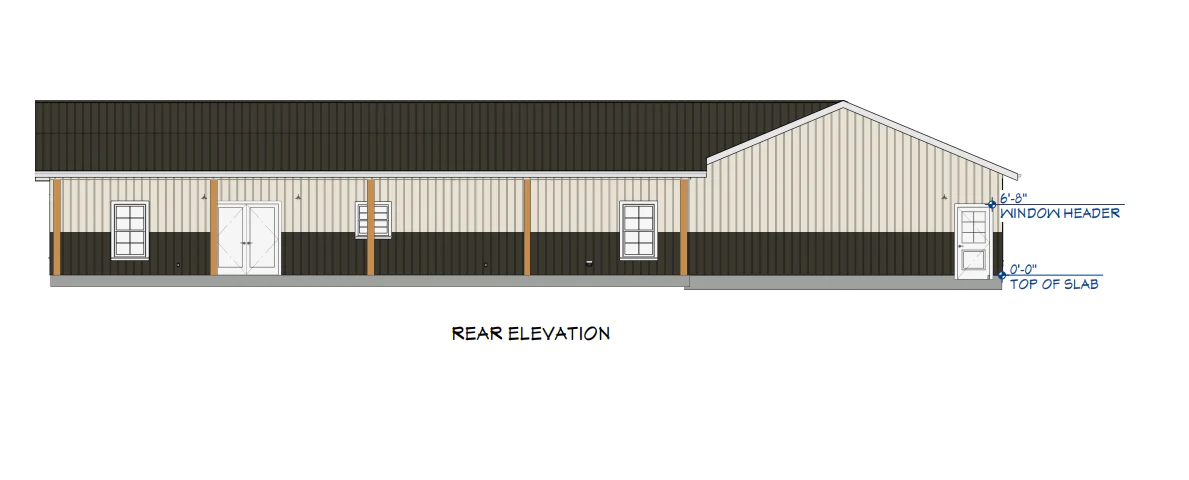 LP-3208 Rowe Barndominium House Plan - Image 6