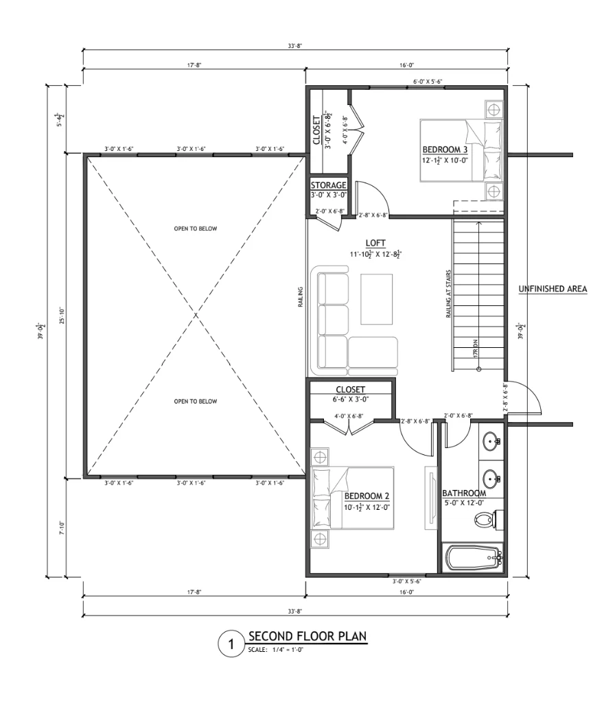 LS-42002 Dobbin Barndominium House Plan - Image 16