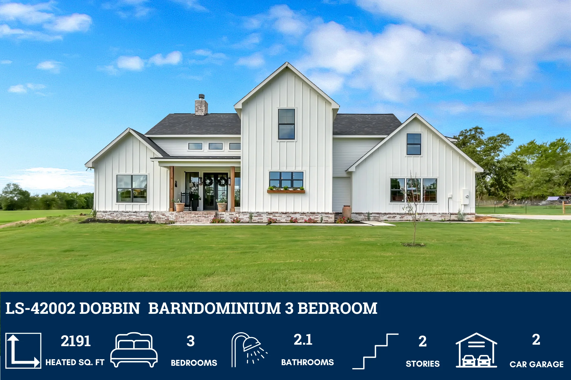 LS-42002 Dobbin Barndominium House Plan - Image 6