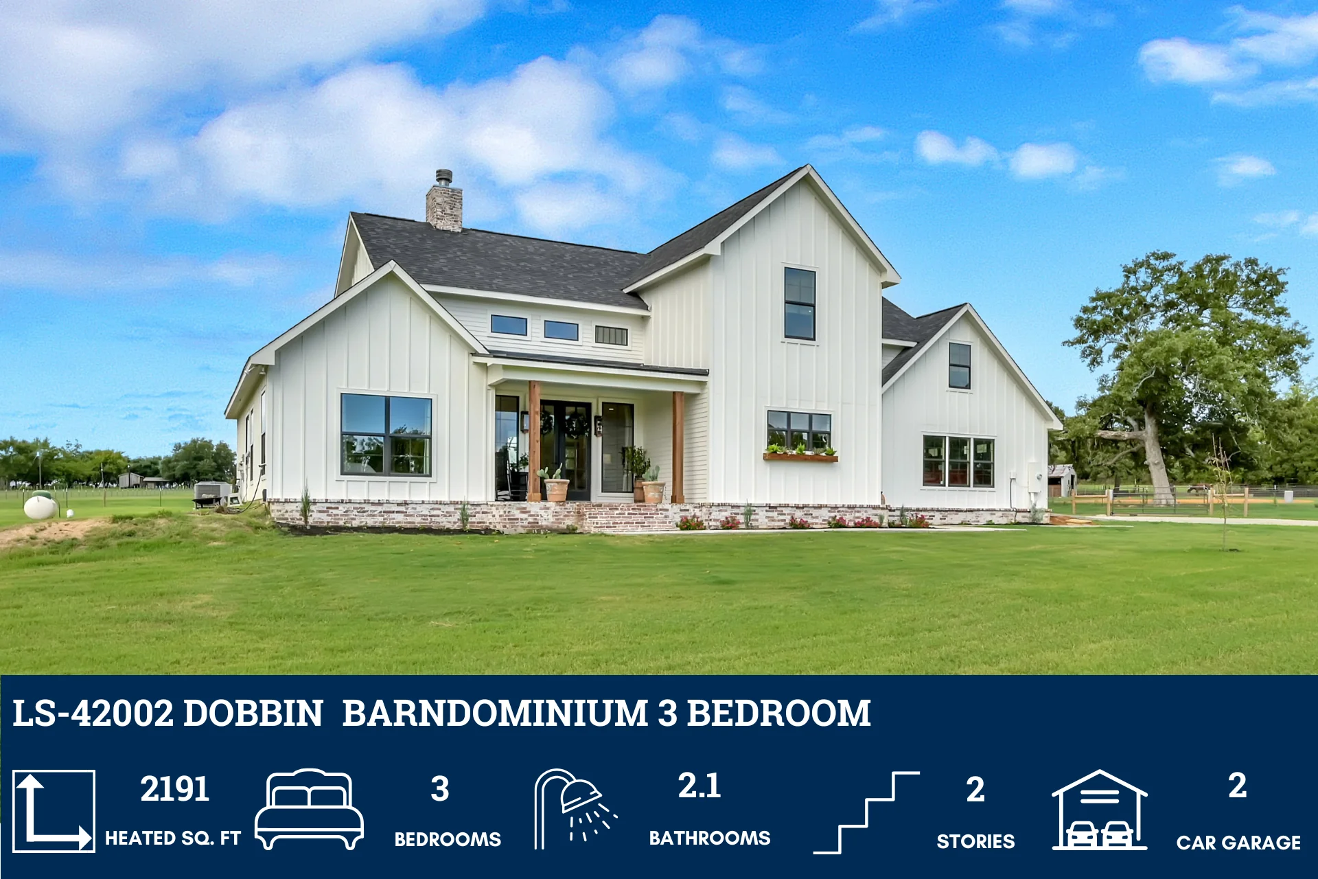 LS-42002 Dobbin Barndominium House Plan - Image 7