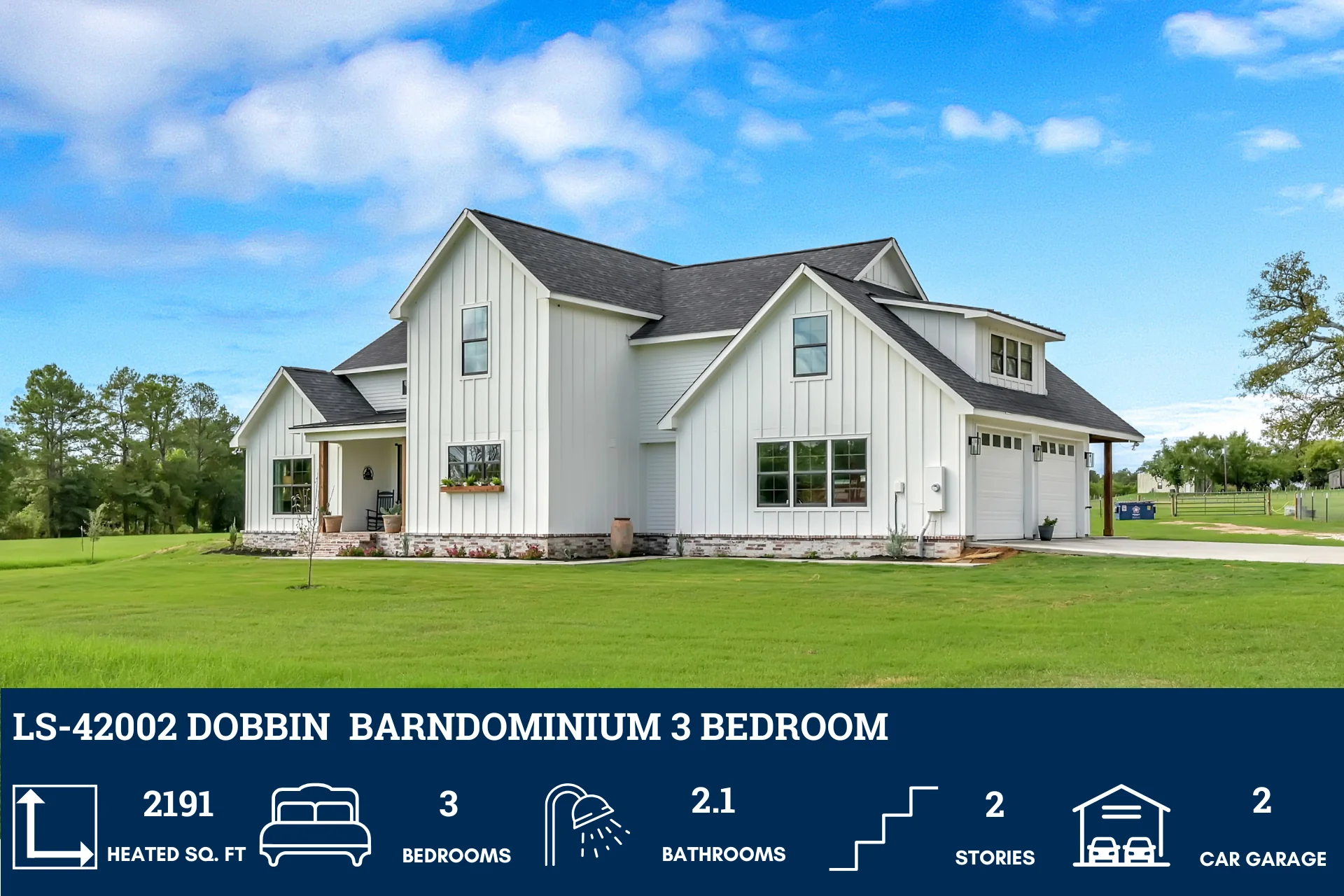 LS-42002 Dobbin Barndominium House Plan - Image 8