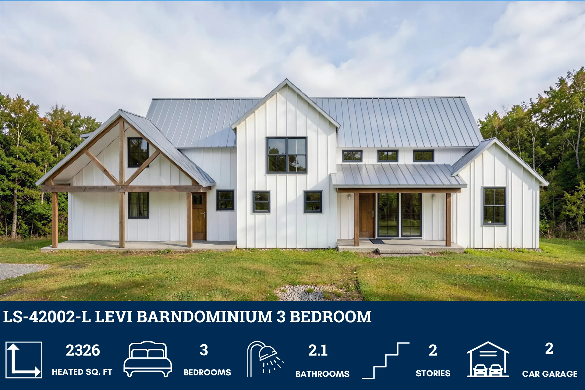 LS-42002-L Levi Barndominium House Plan - Image 3