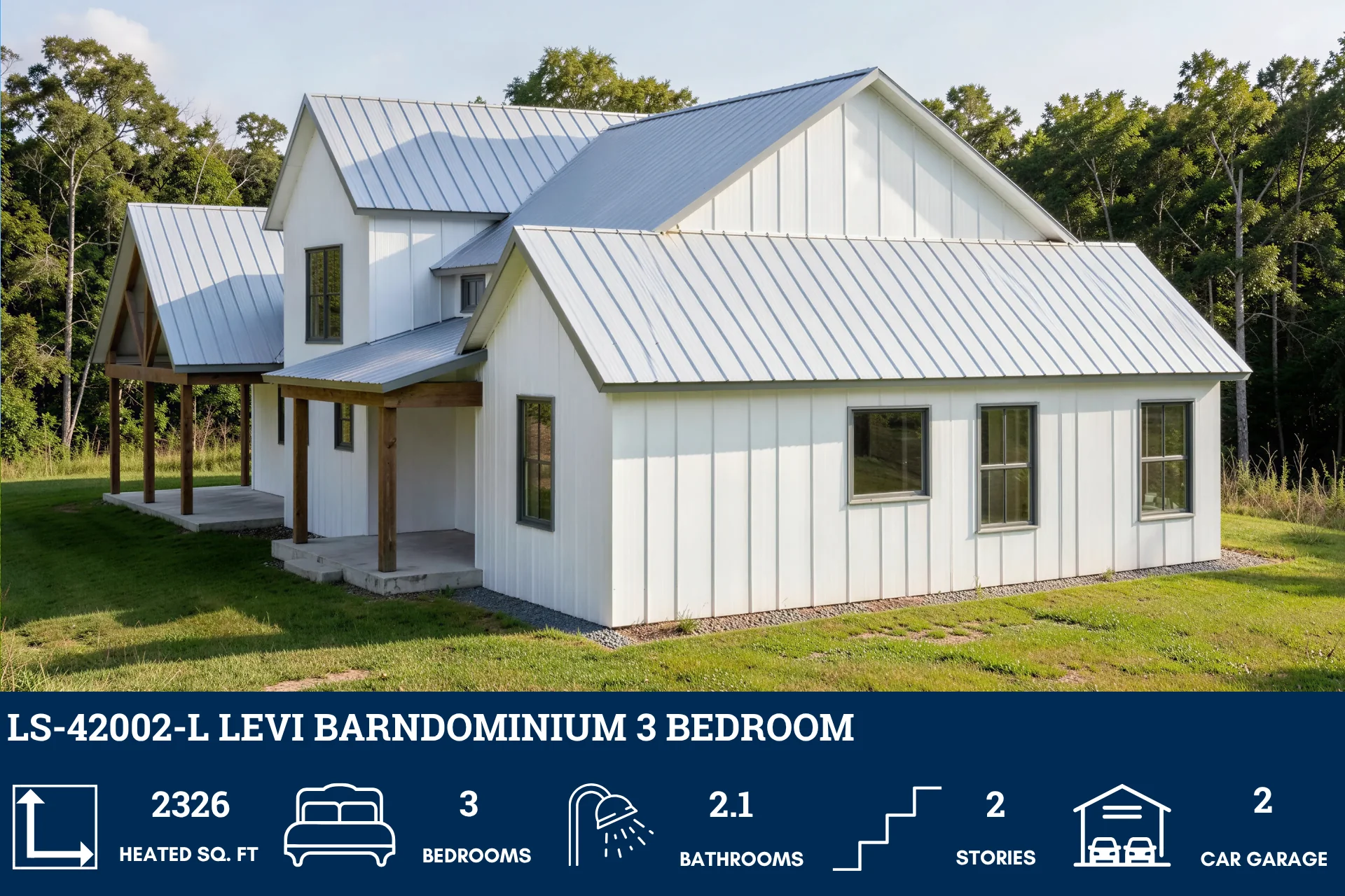 LS-42002-L Levi Barndominium House Plan - Image 4