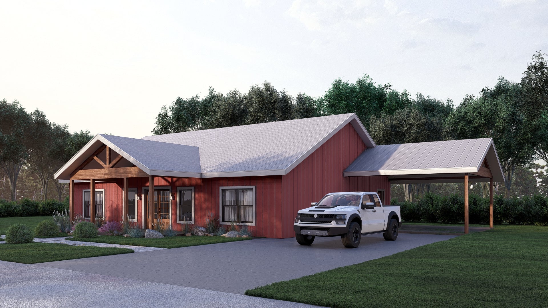 PL-2806 Bilbrey Barndominium House Plans - Image 3