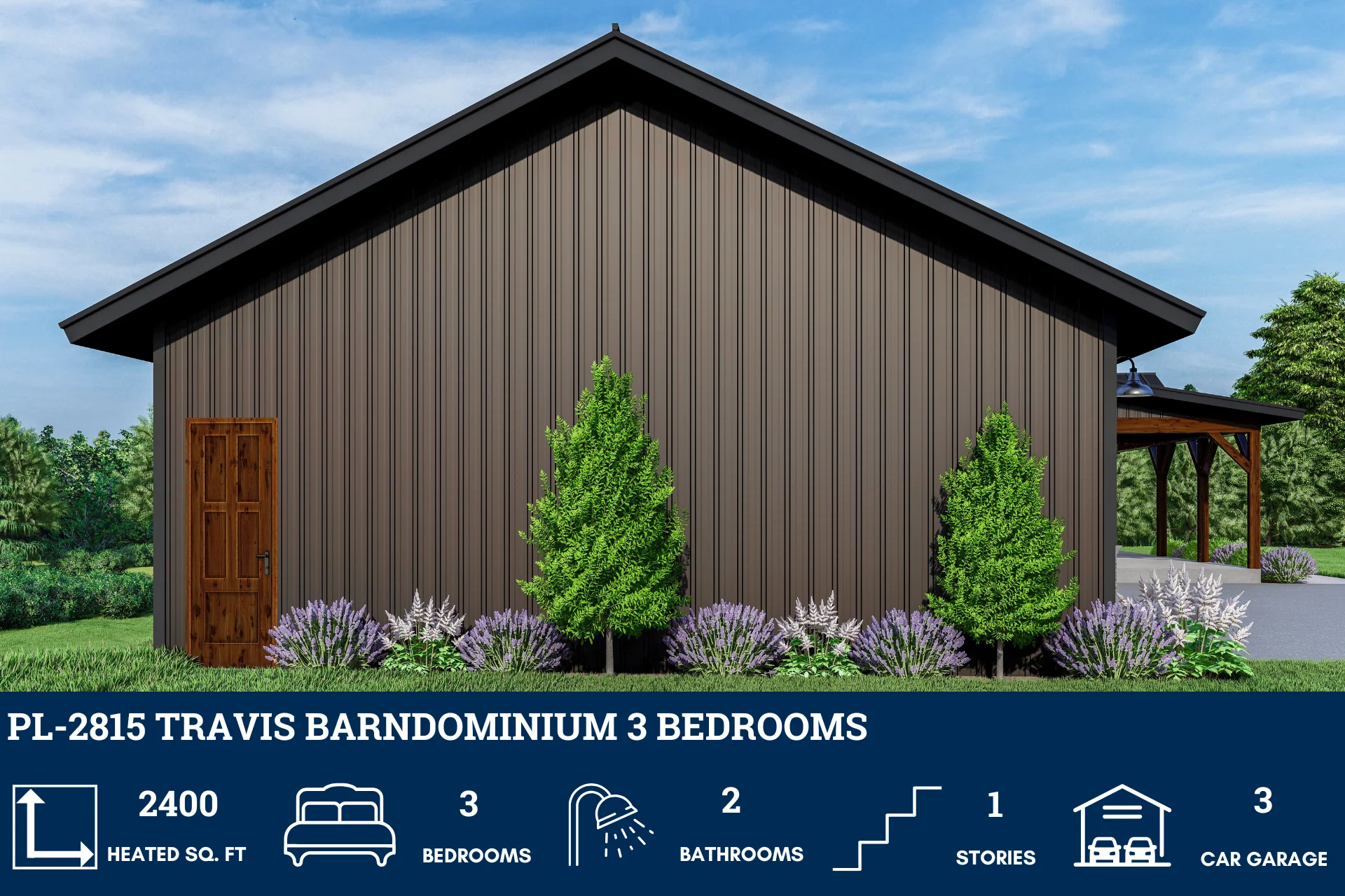 PL-2815 Travis Barndominium House Plan - Image 5