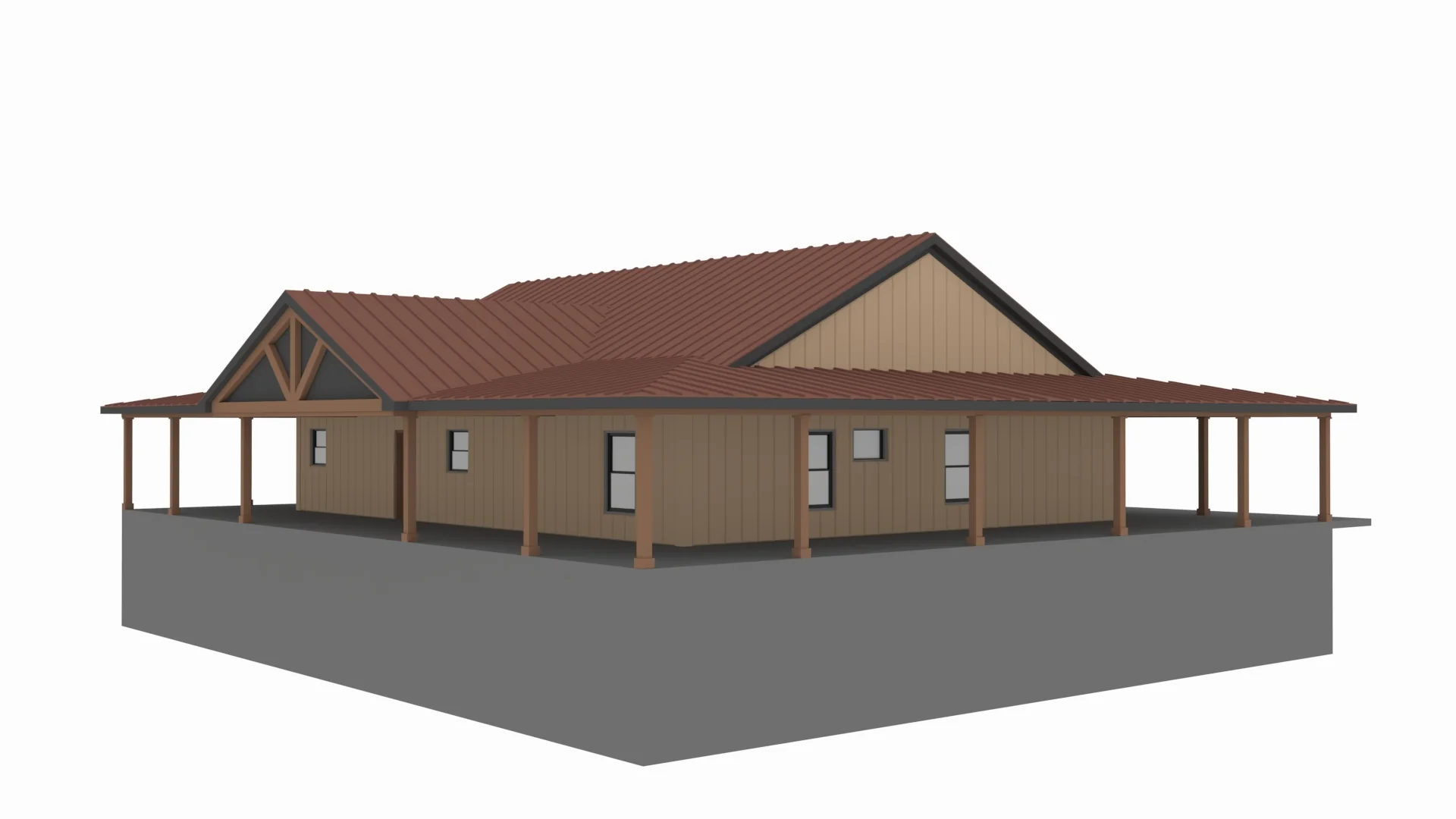 PL-2817 Randi Barndominium House Plan - Image 4