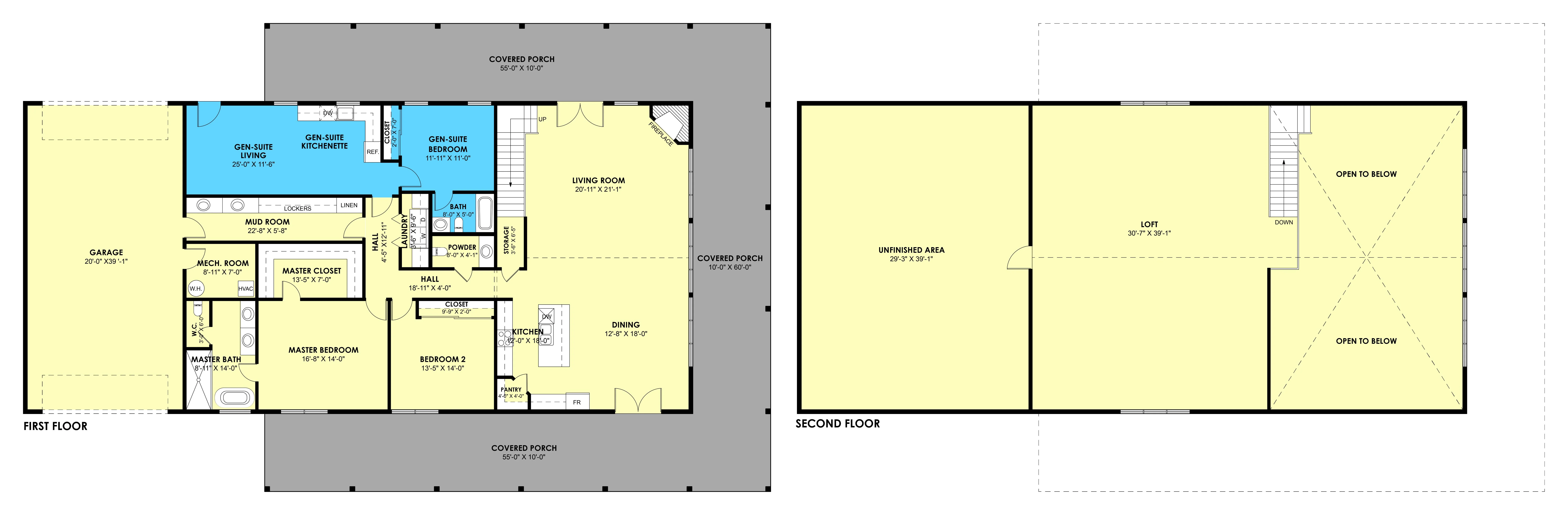 PL-2819-GS Barndominium House Plan - Image 3