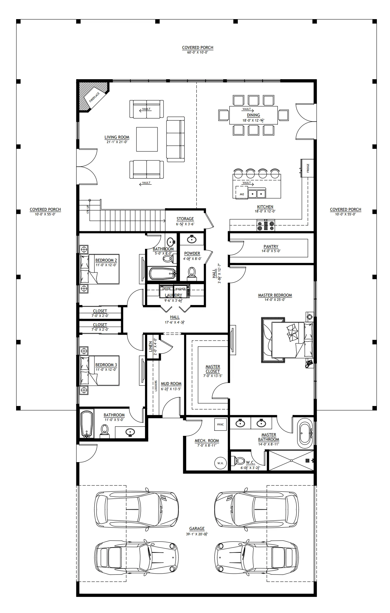 PL-2819 Hampton Barndominium House Plan - Image 21