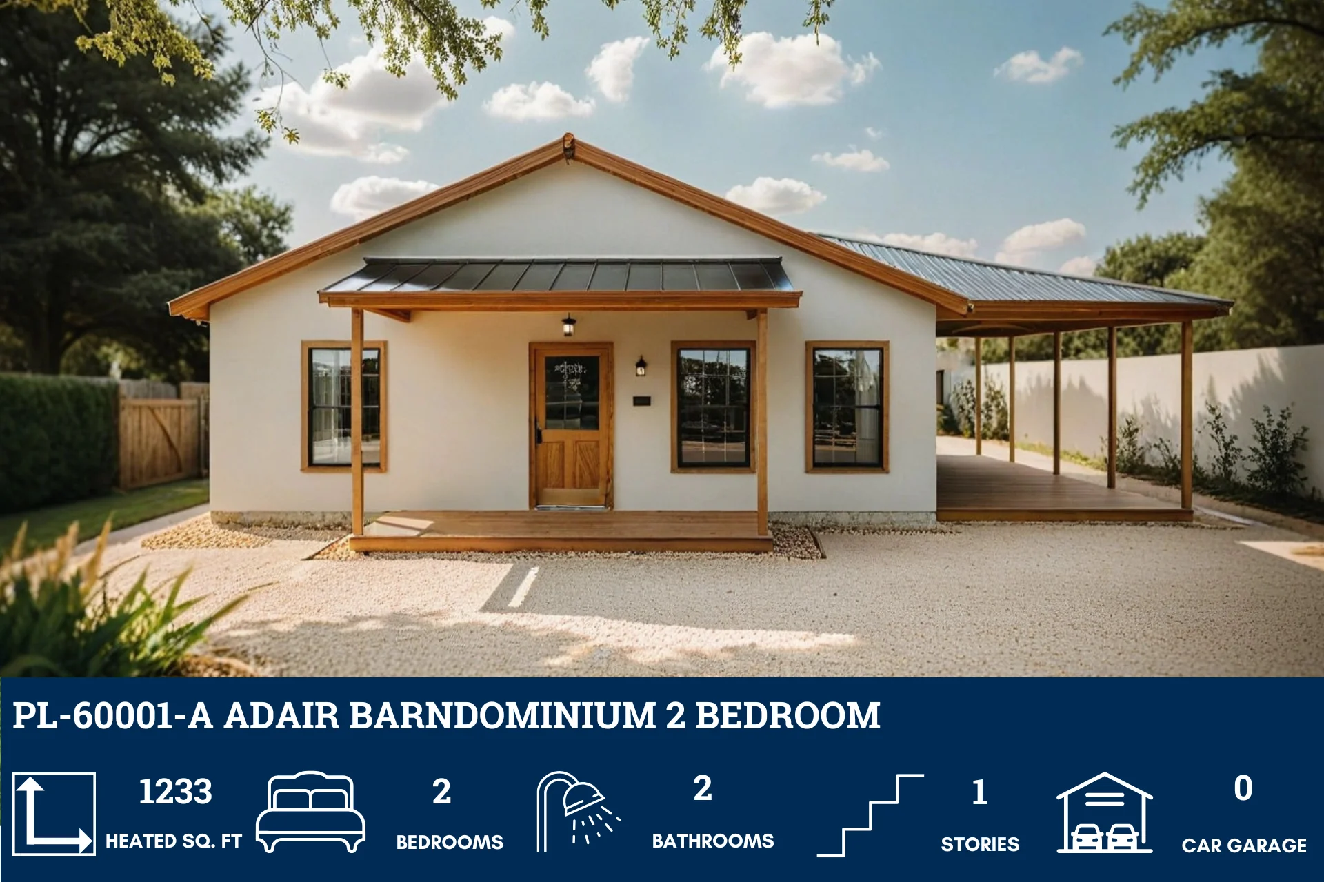 PL-60001-A Adair Barndominium House Plan - Image 5