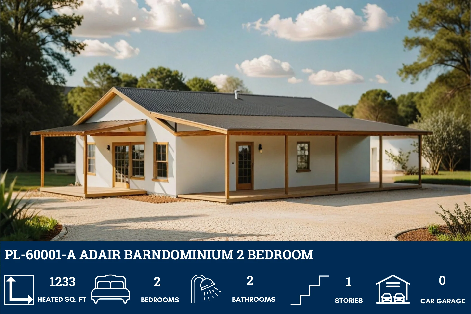 PL-60001-A Adair Barndominium House Plan - Image 8