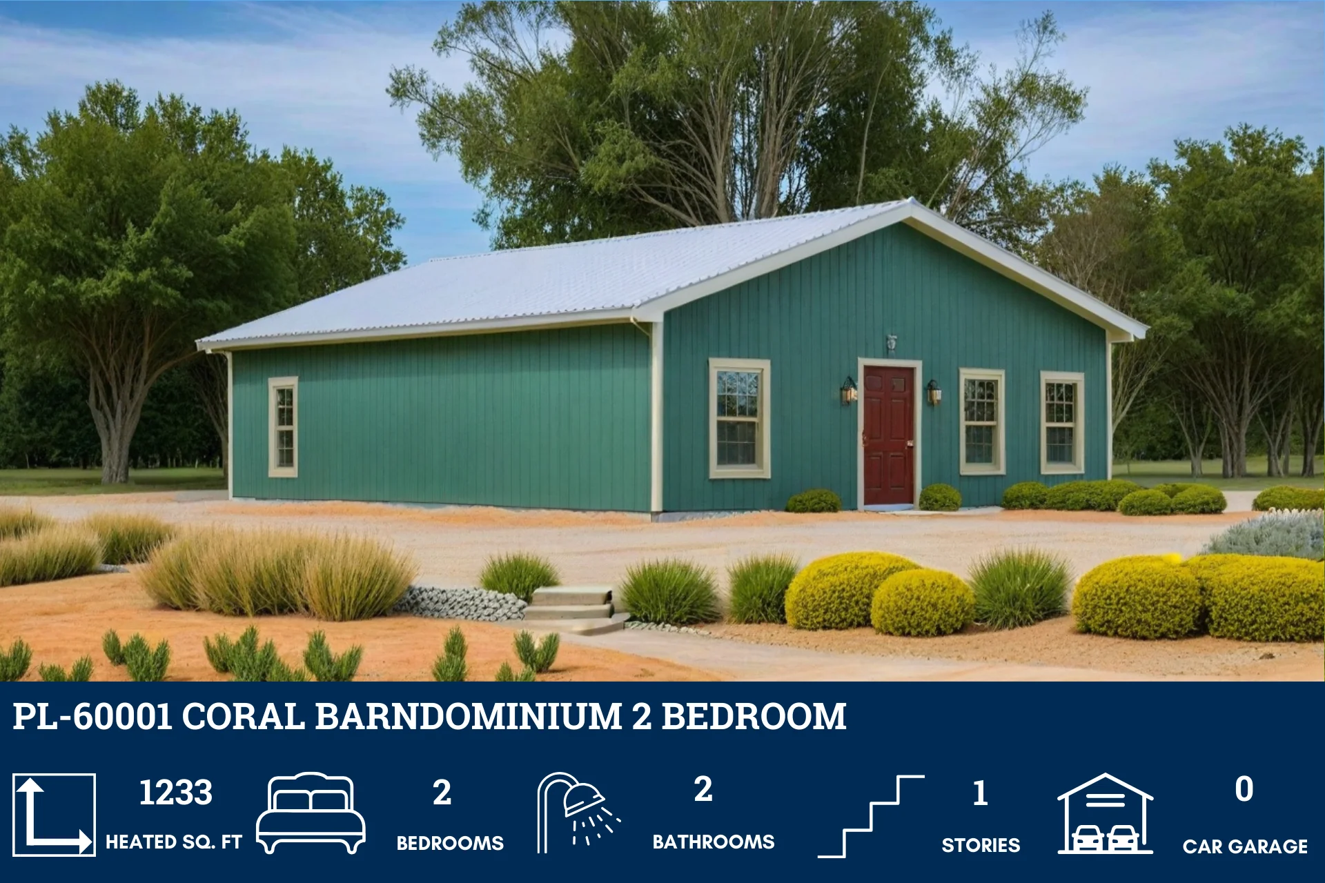 PL-60001 Coral Barndominium House Plan - Image 10