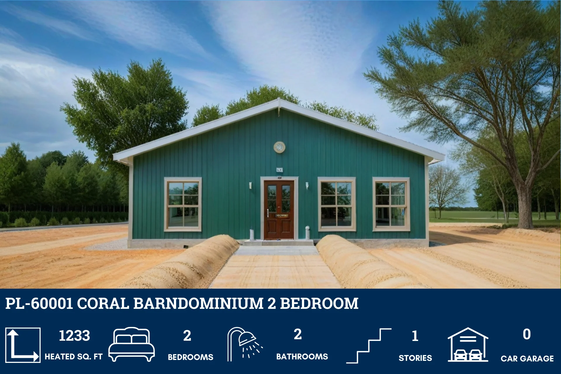 PL-60001 Coral Barndominium House Plan - Image 9