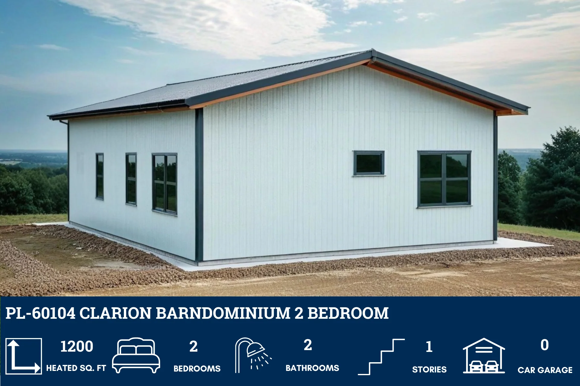PL-60104 Clarion Barndominium House Plan - Image 3