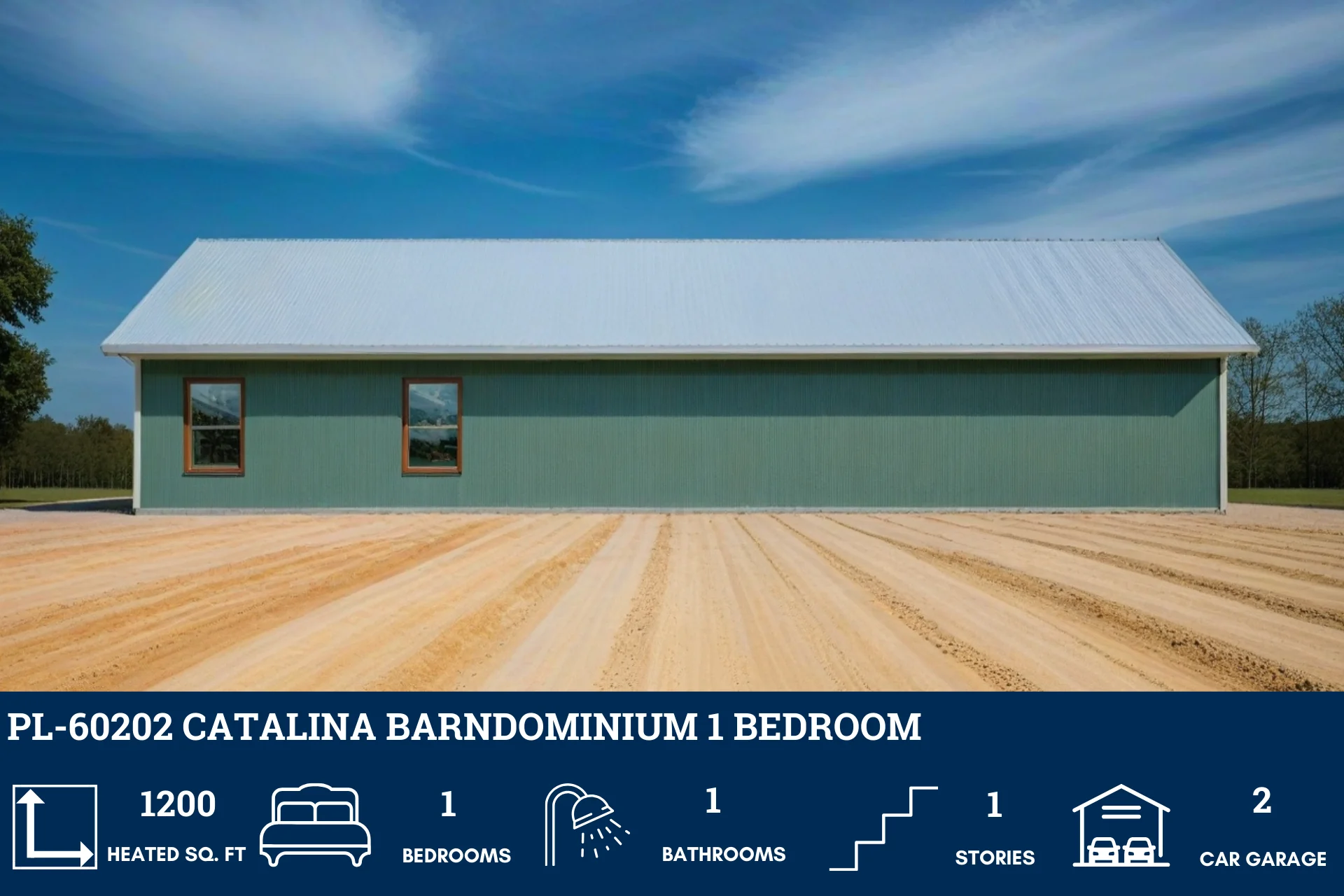 PL-60202 Catalina Barndominium House Plan - Image 3