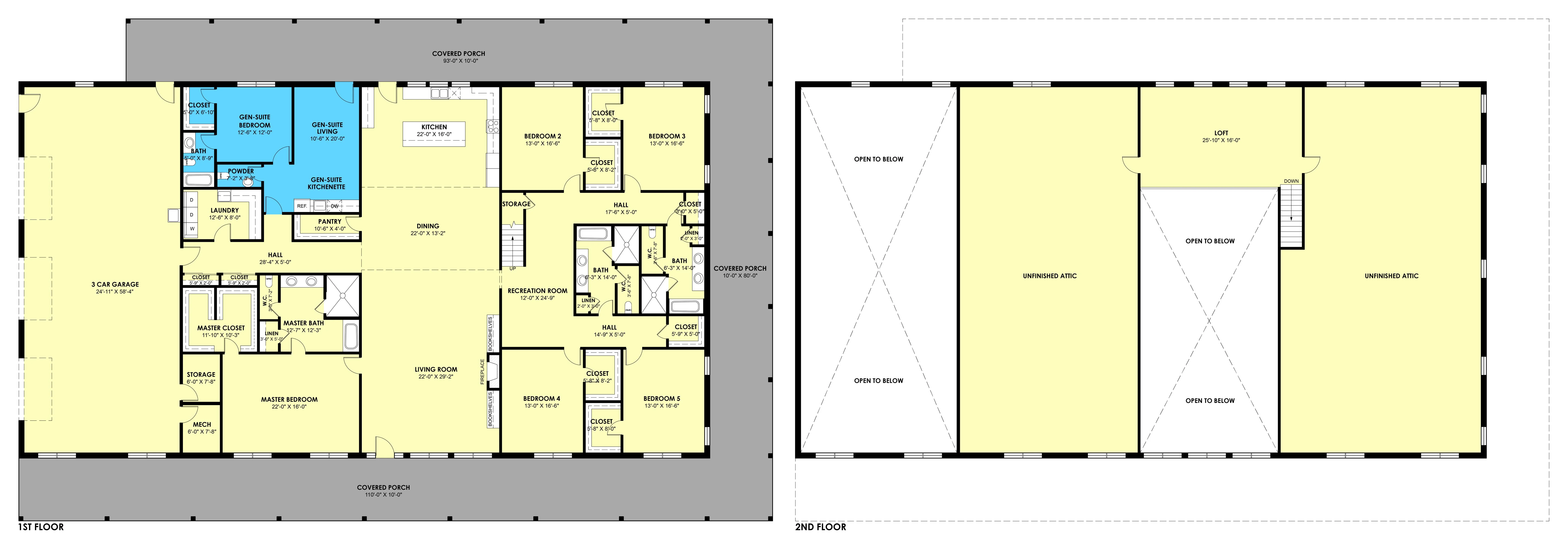 PL-60707-KGS Barndominium House Plan - Image 3