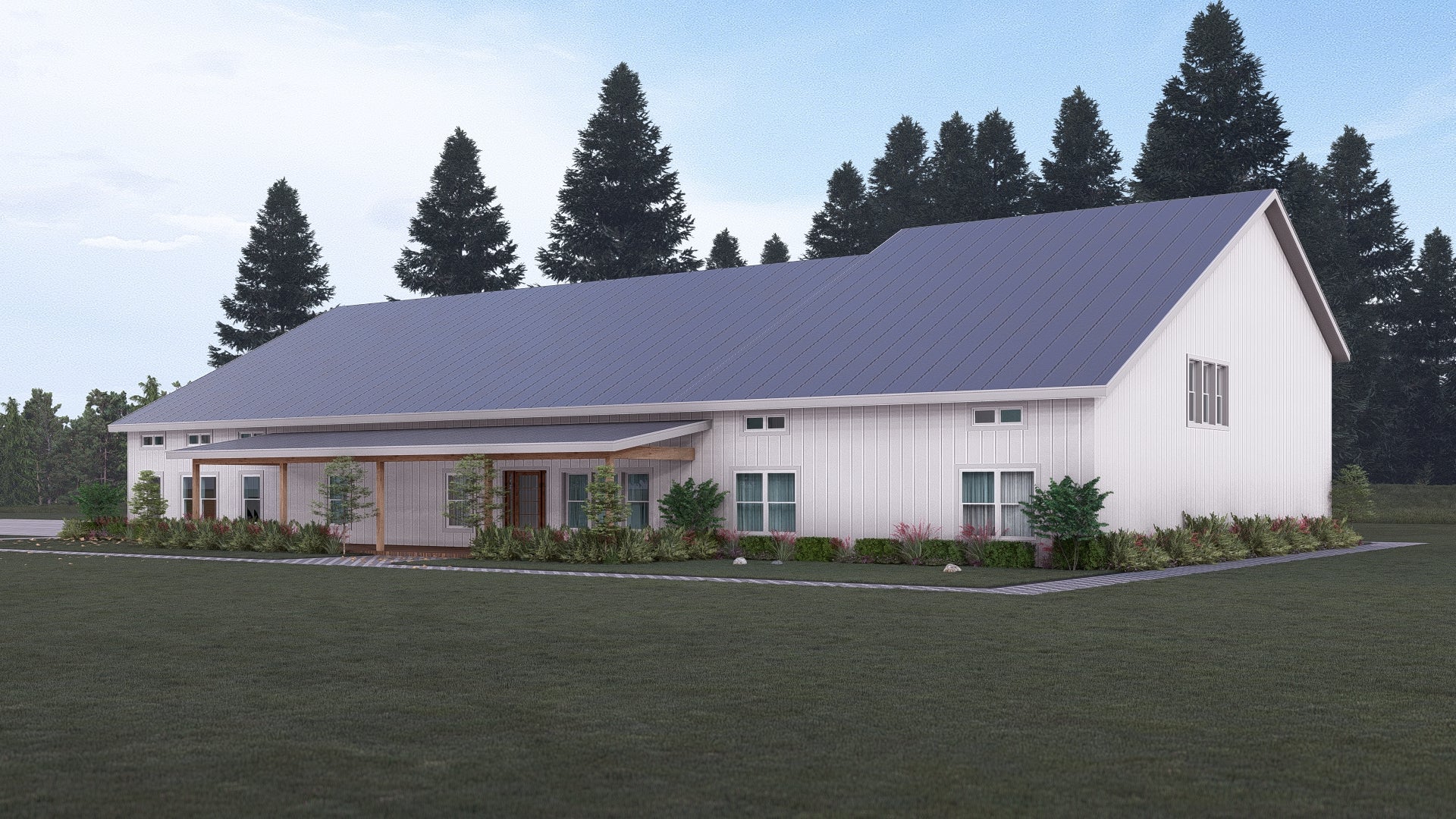 PL-60707 Meadowview Barndominium House Plan - Image 4