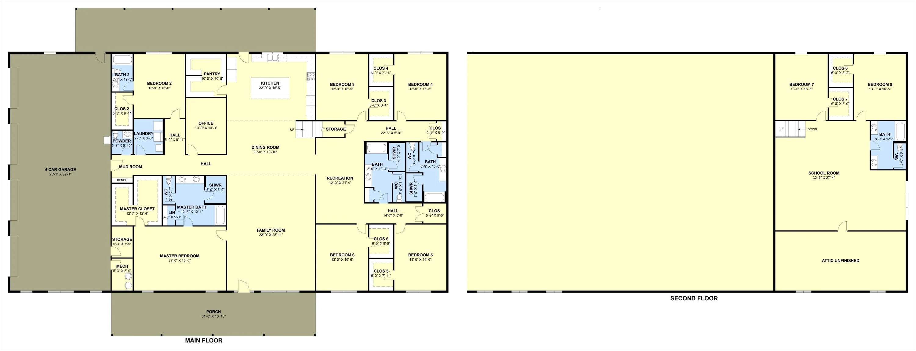 PL-60707 Meadowview Barndominium House Plan - Image 5