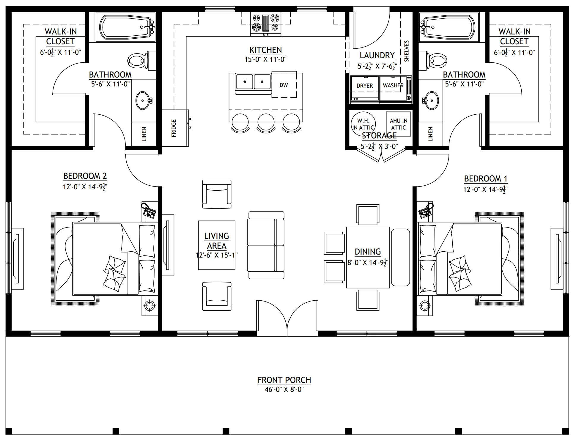 PL-61101-B Brandy Barndominium House Plan - Image 13