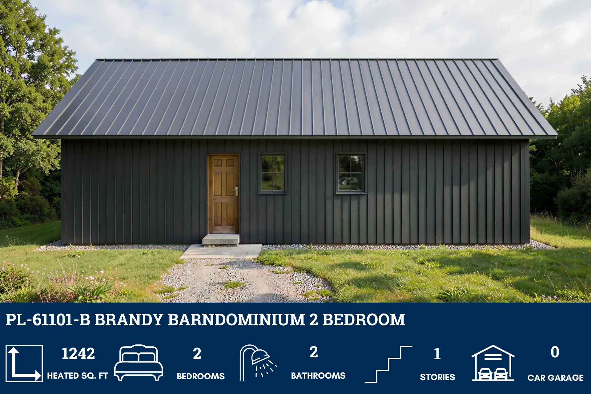 PL-61101-B Brandy Barndominium House Plan - Image 3
