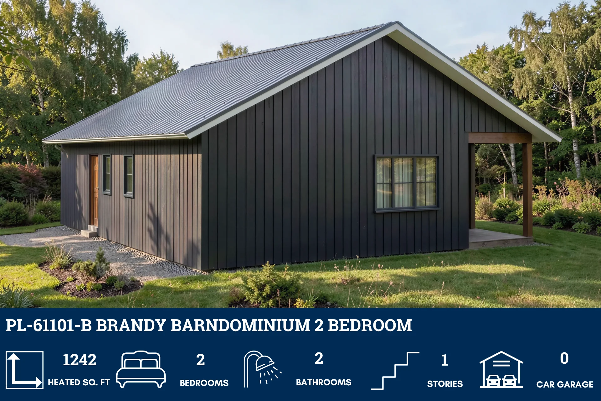 PL-61101-B Brandy Barndominium House Plan - Image 4