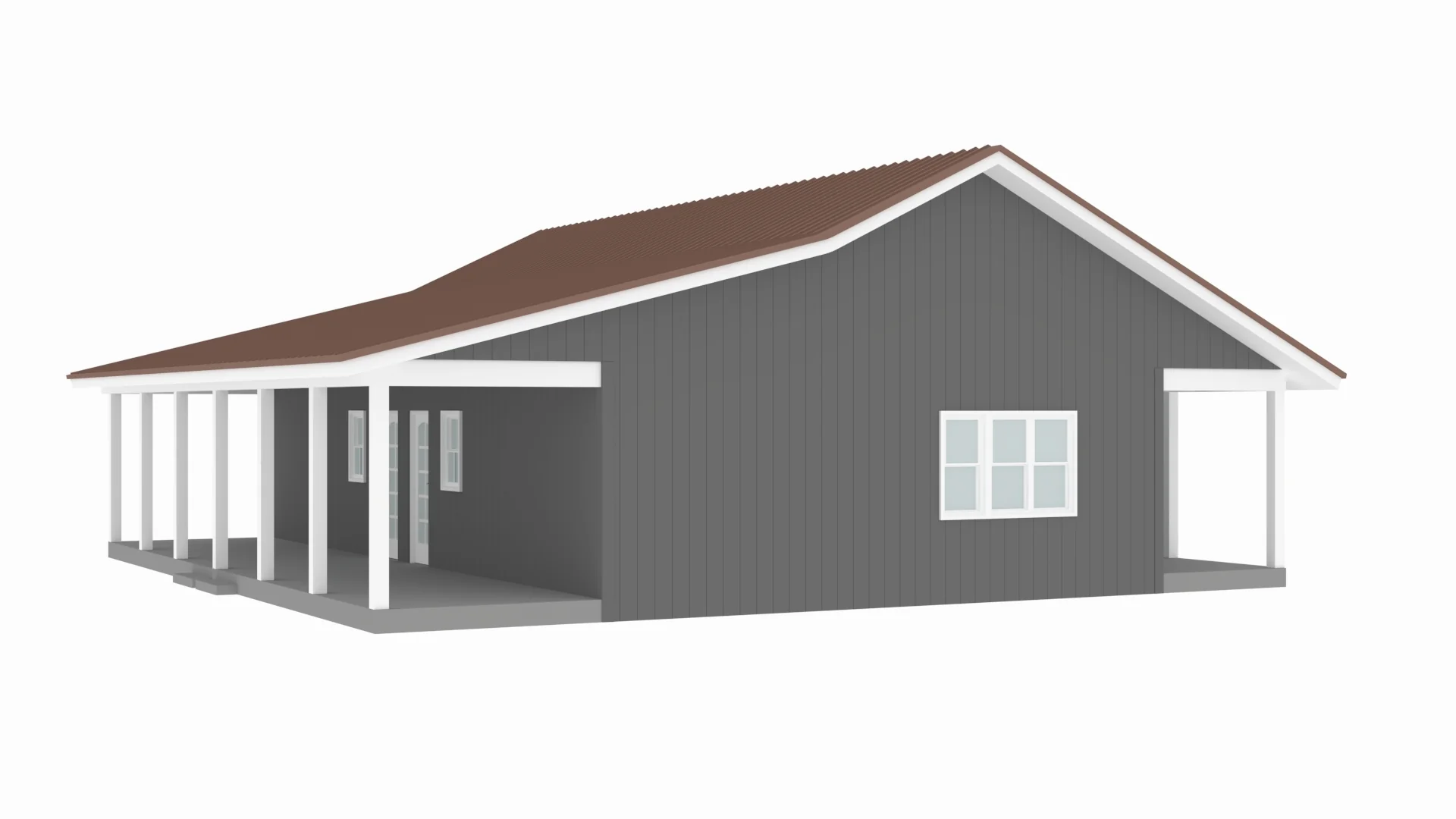 PL-61101-Duplex Barndominium House Plan - Image 7