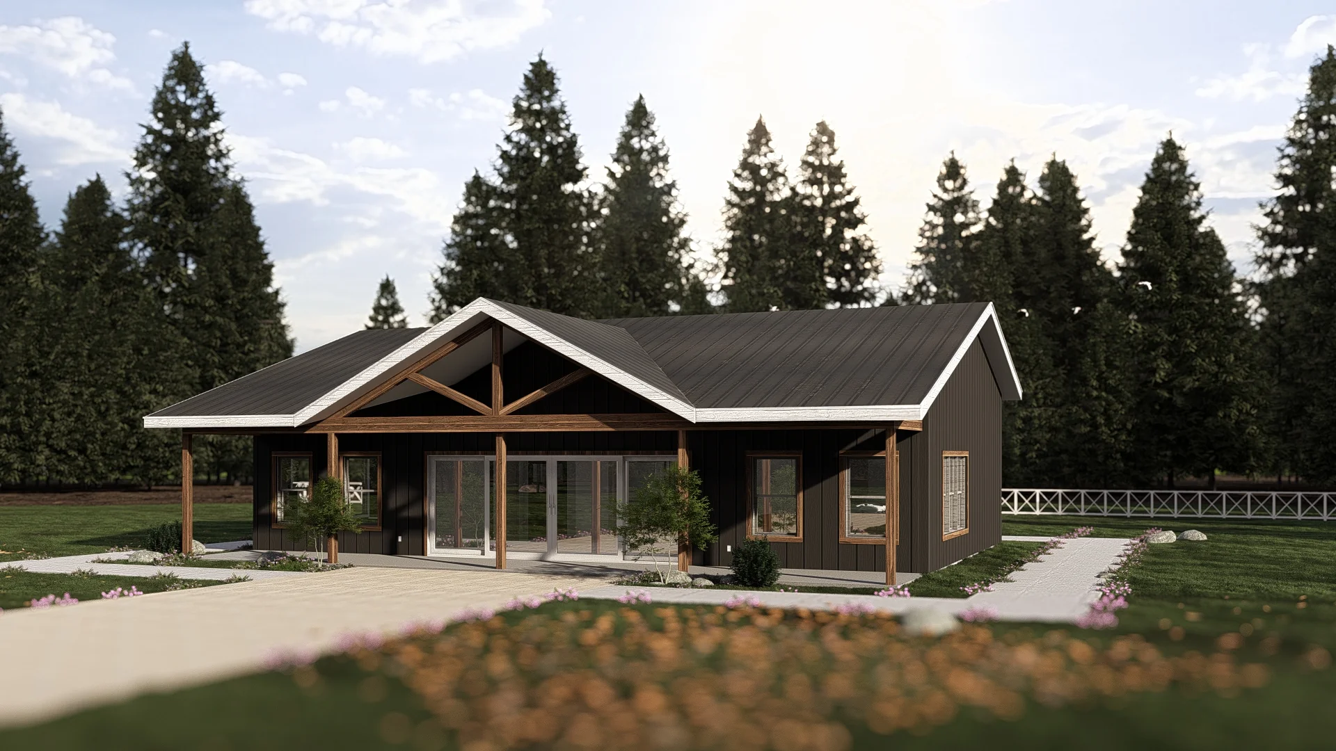PL-61101 Lizbeth Barndominium House Plan - Image 3