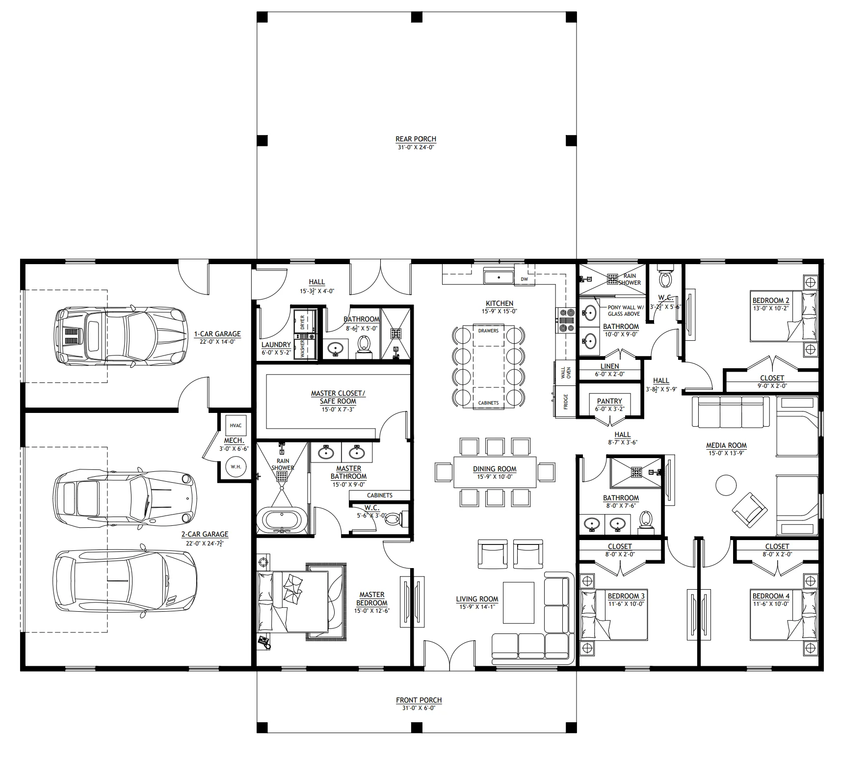 PL-61302-A Adam Barndominium House Plan - Image 11
