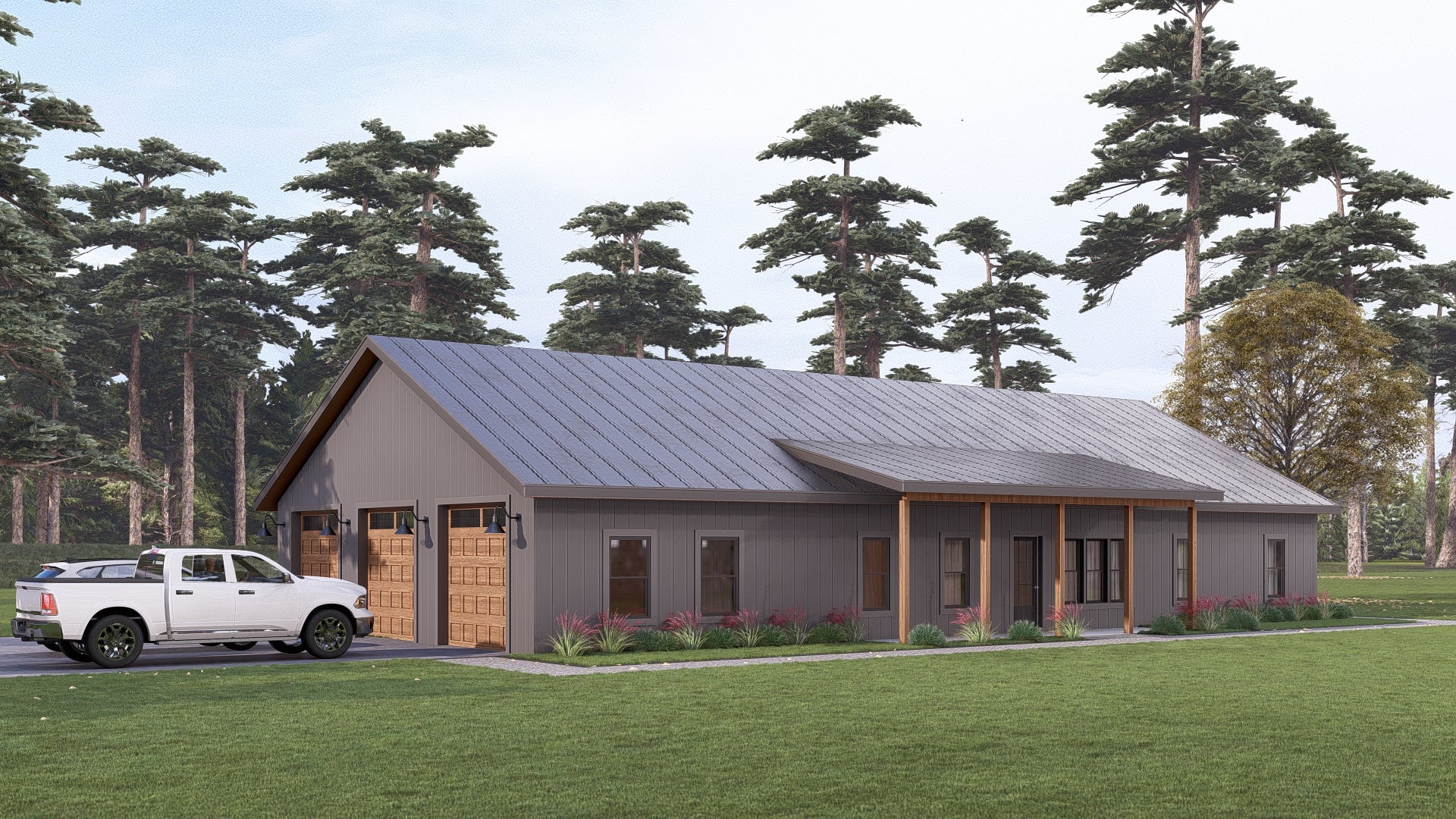 PL-61302 Barfield Barndominium House Plans - Image 4