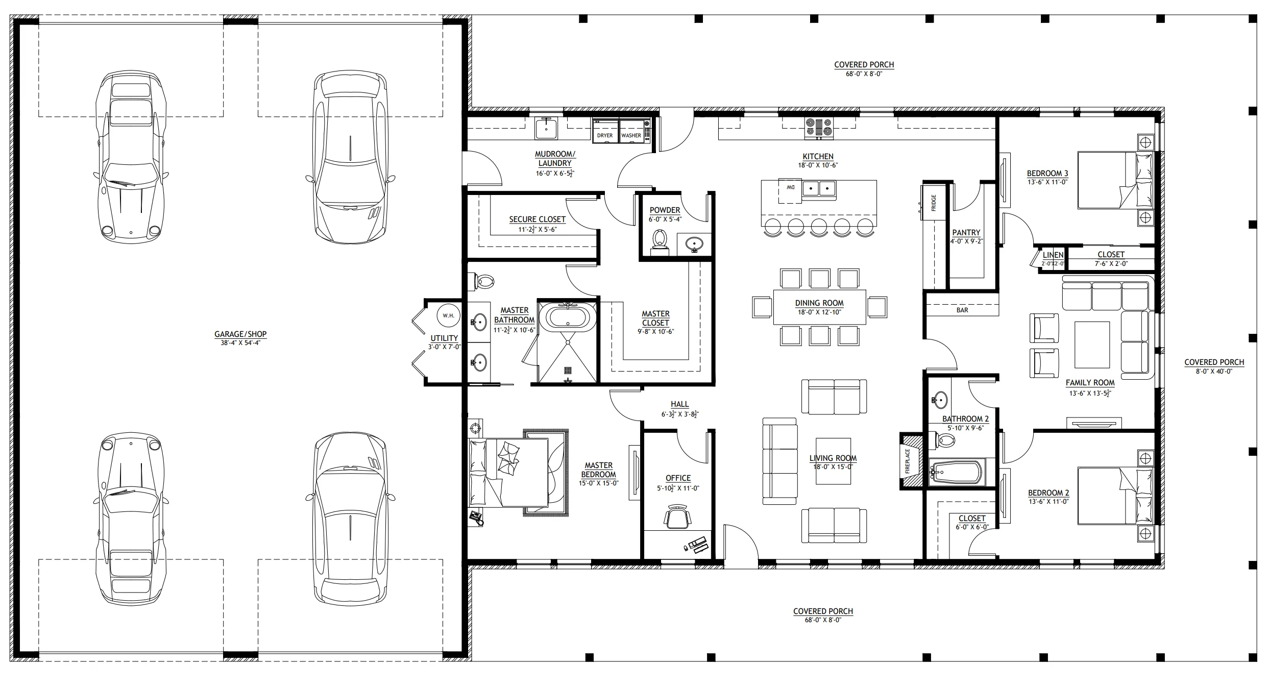 PL-61303 Brookvale Barndominium House Plan - Image 17